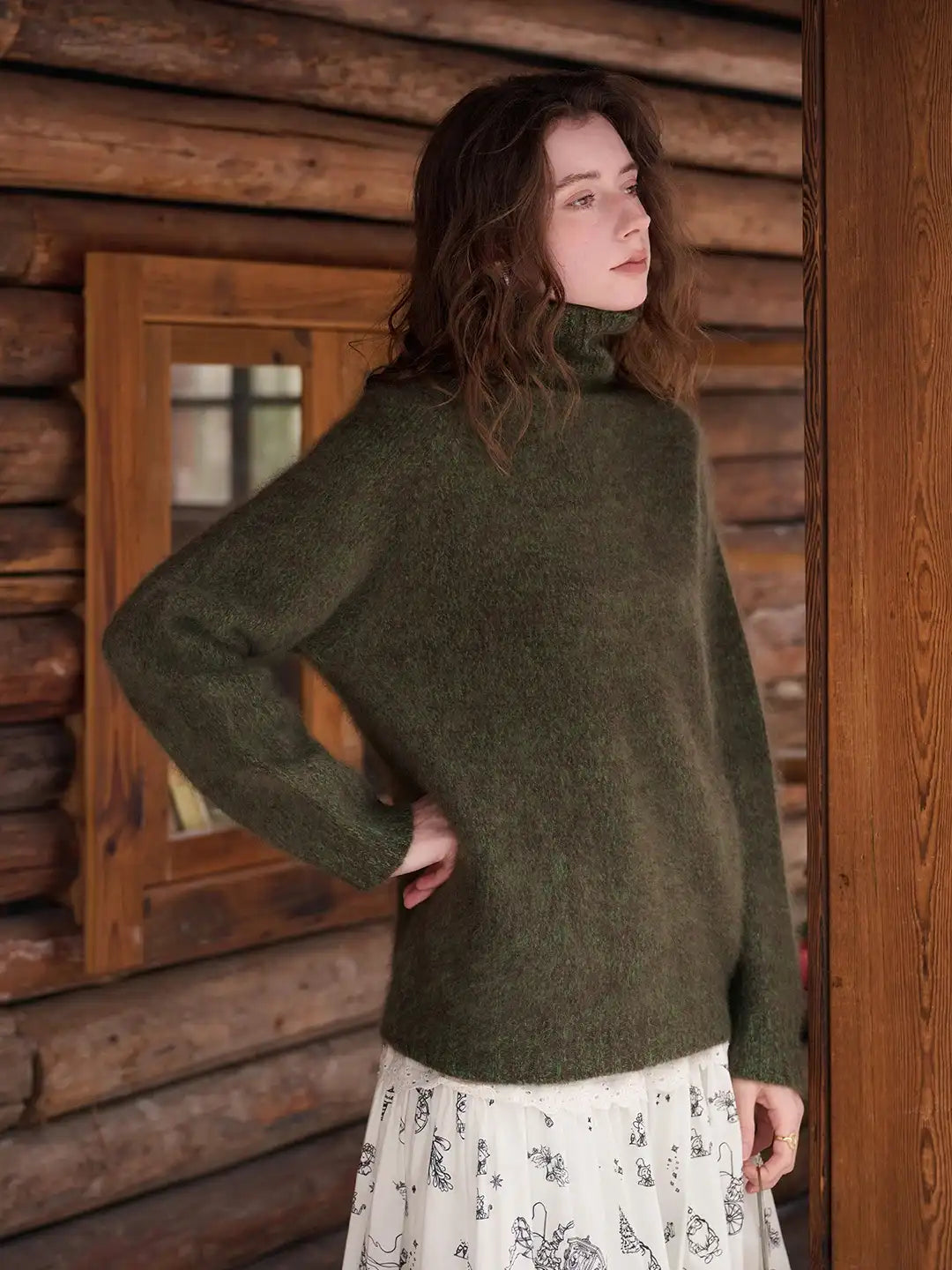 Zayla Turtleneck 100% Wool Sweater