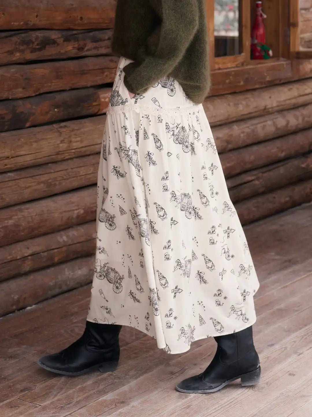 Lea Retro 100% Cotton Skirt