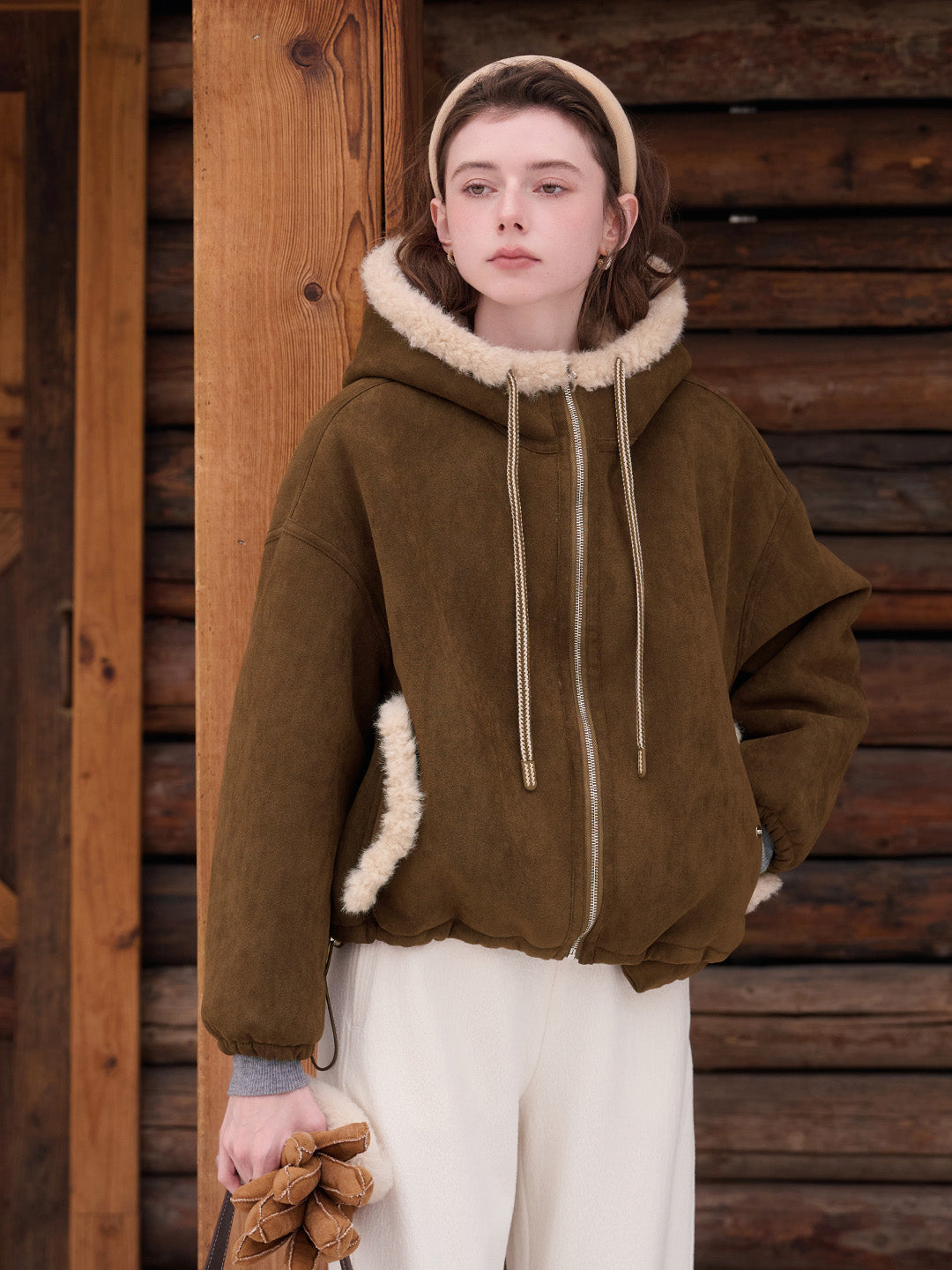 Emberlynn Shearling Short Coat