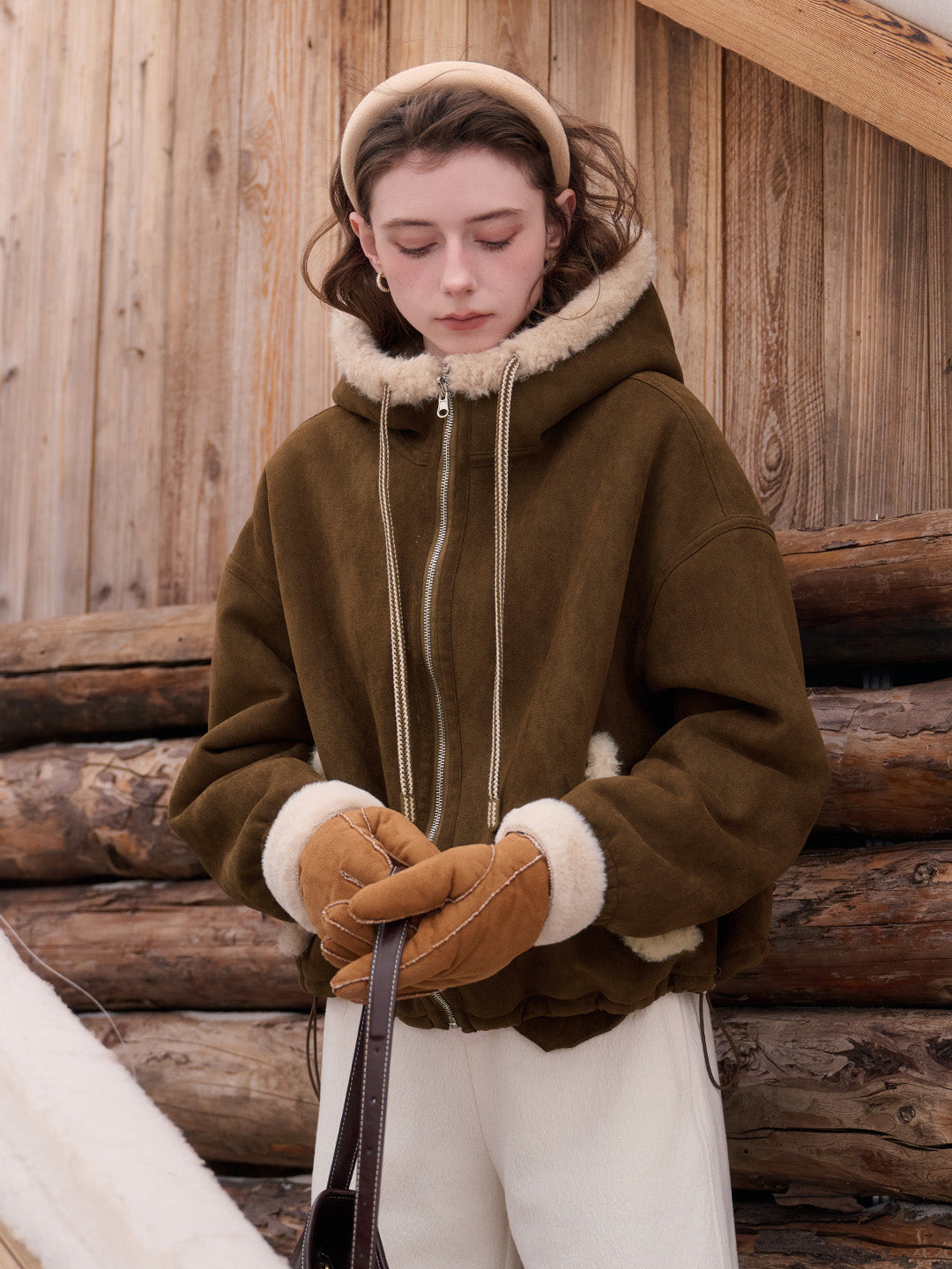 Emberlynn Shearling Short Coat