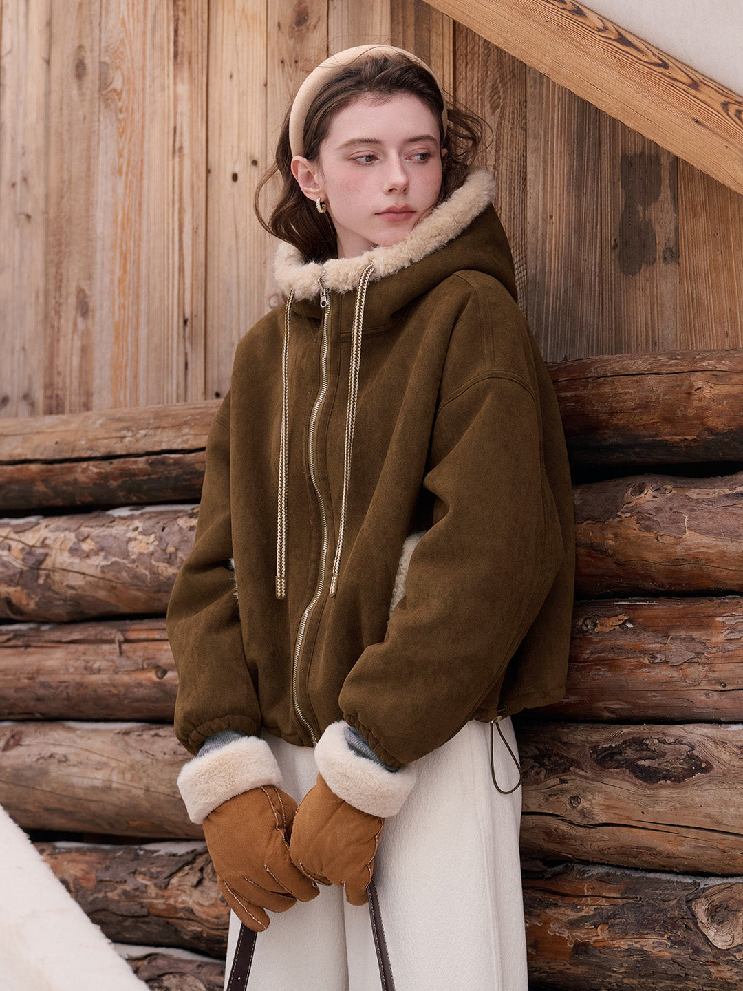 Emberlynn Shearling Short Coat