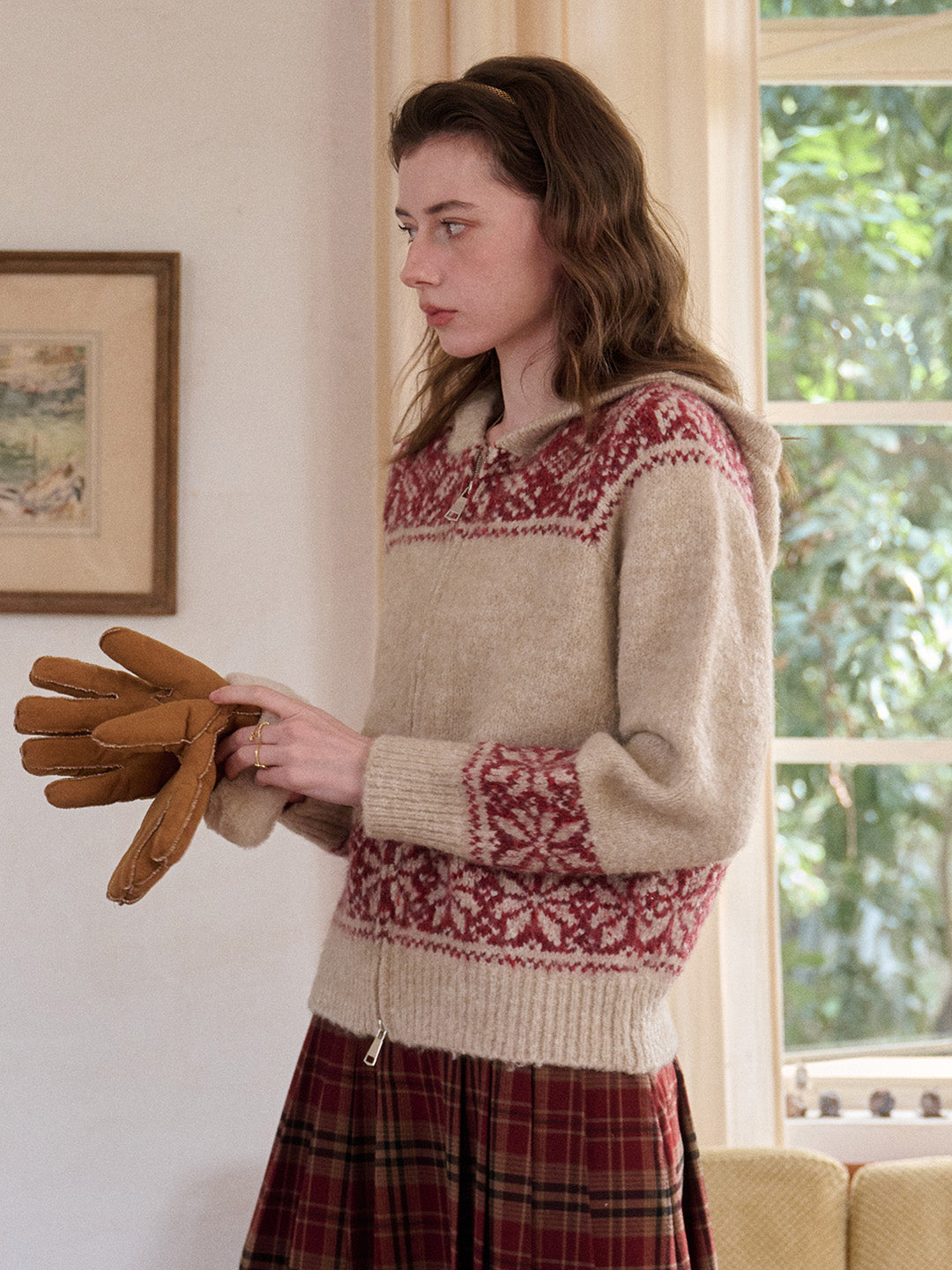 Novalee V-Neck Wool Cardigan