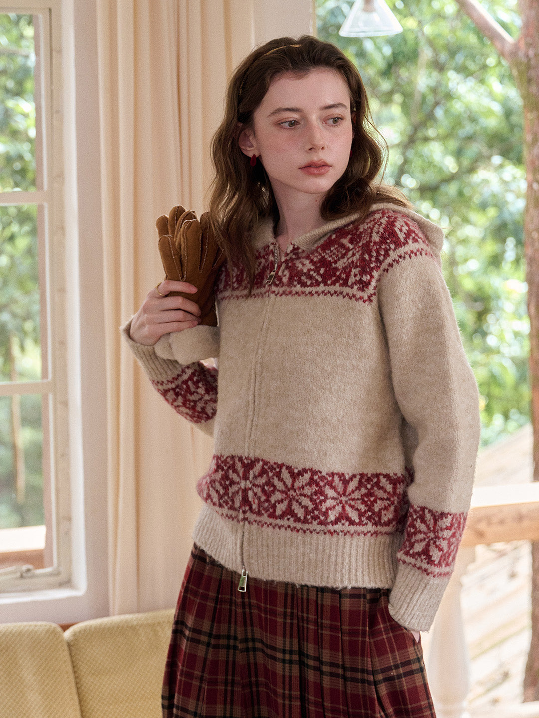 Novalee V-Neck Wool Cardigan