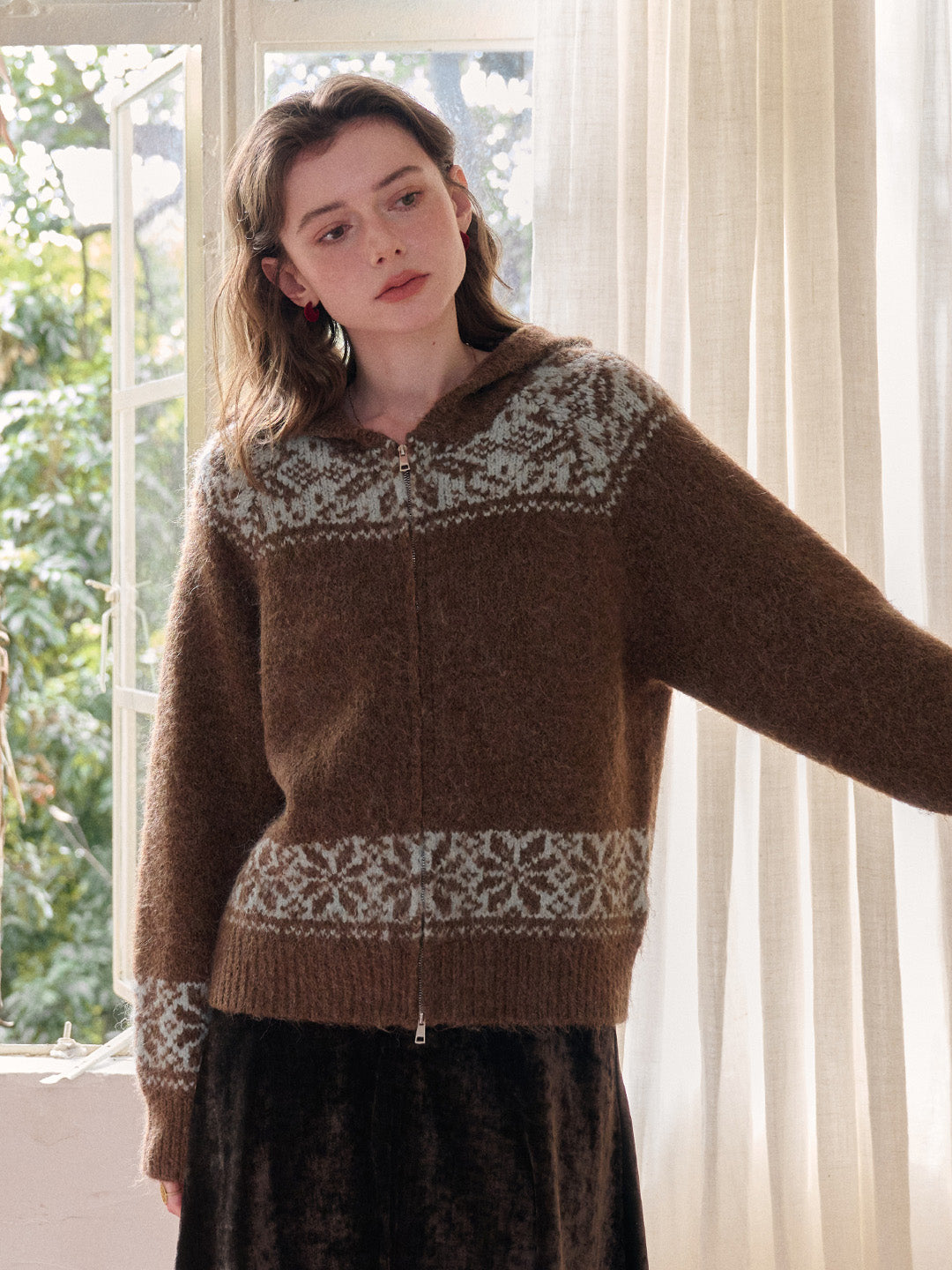 Novalee V-Neck Wool Cardigan