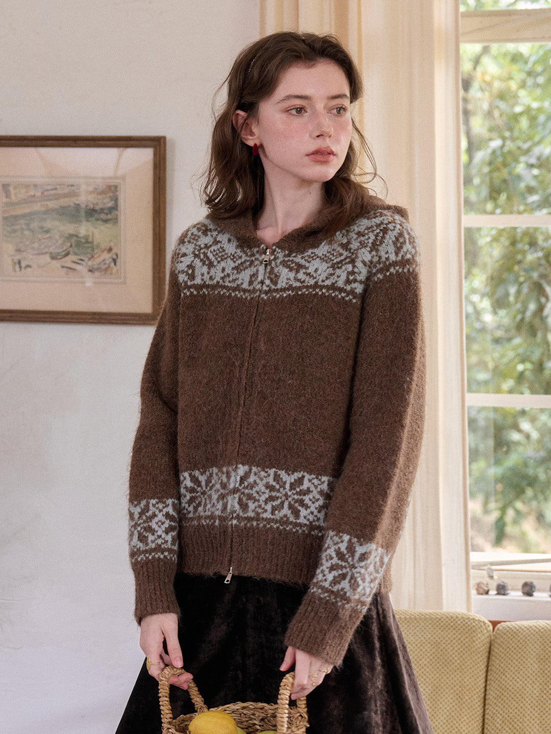 Novalee V-Neck Wool Cardigan