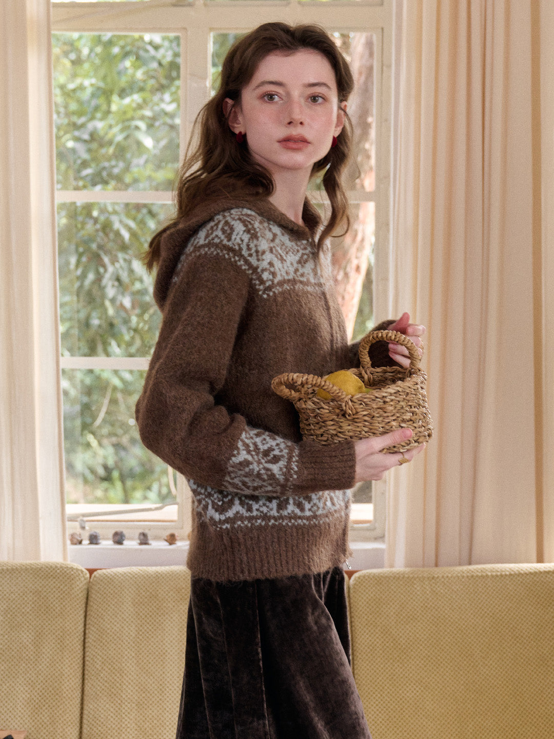 Novalee V-Neck Wool Cardigan