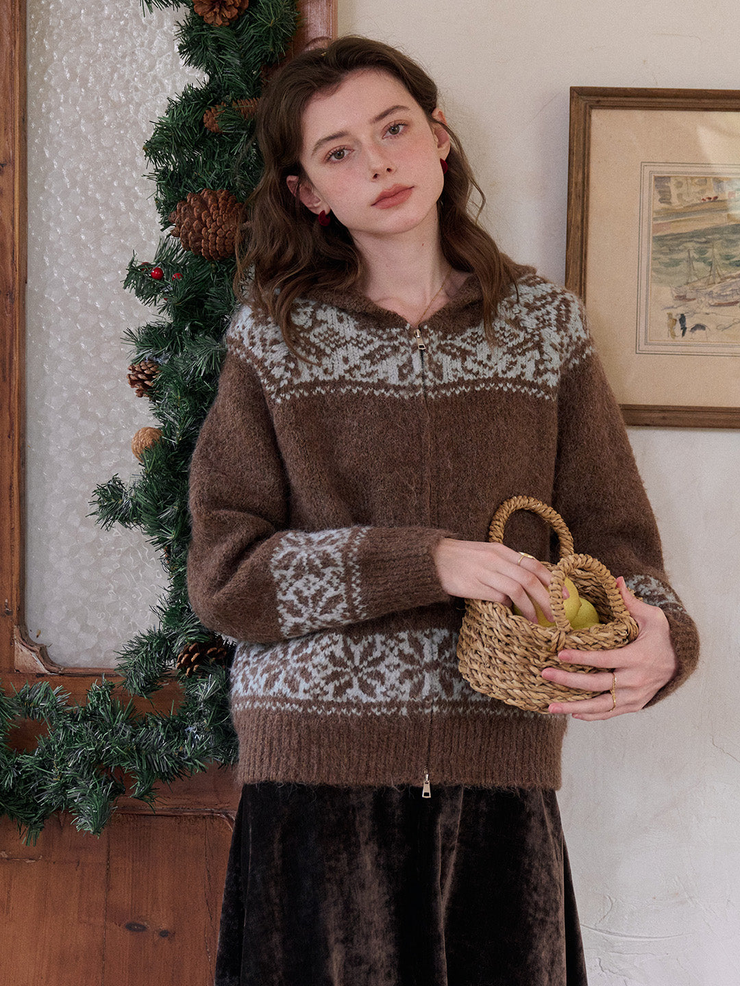 Novalee V-Neck Wool Cardigan