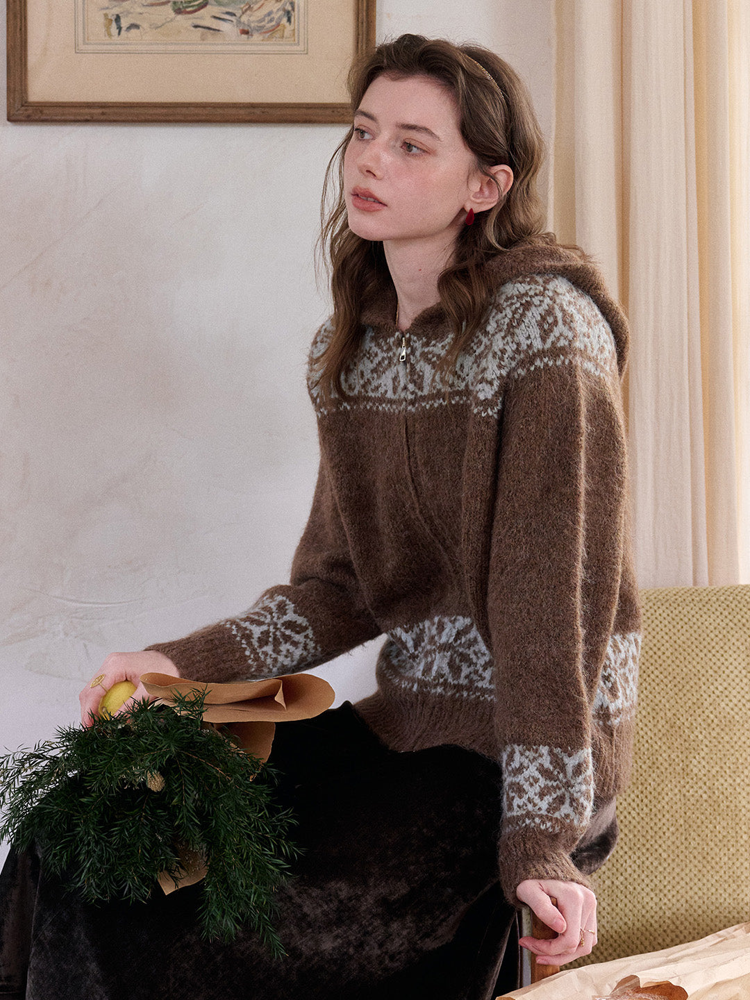 Novalee V-Neck Wool Cardigan