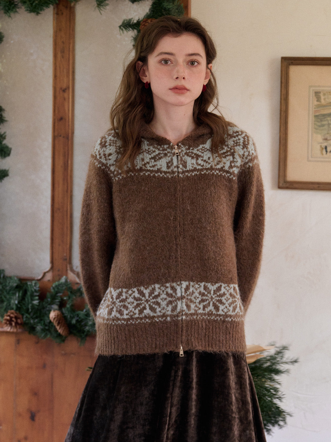 Novalee V-Neck Wool Cardigan