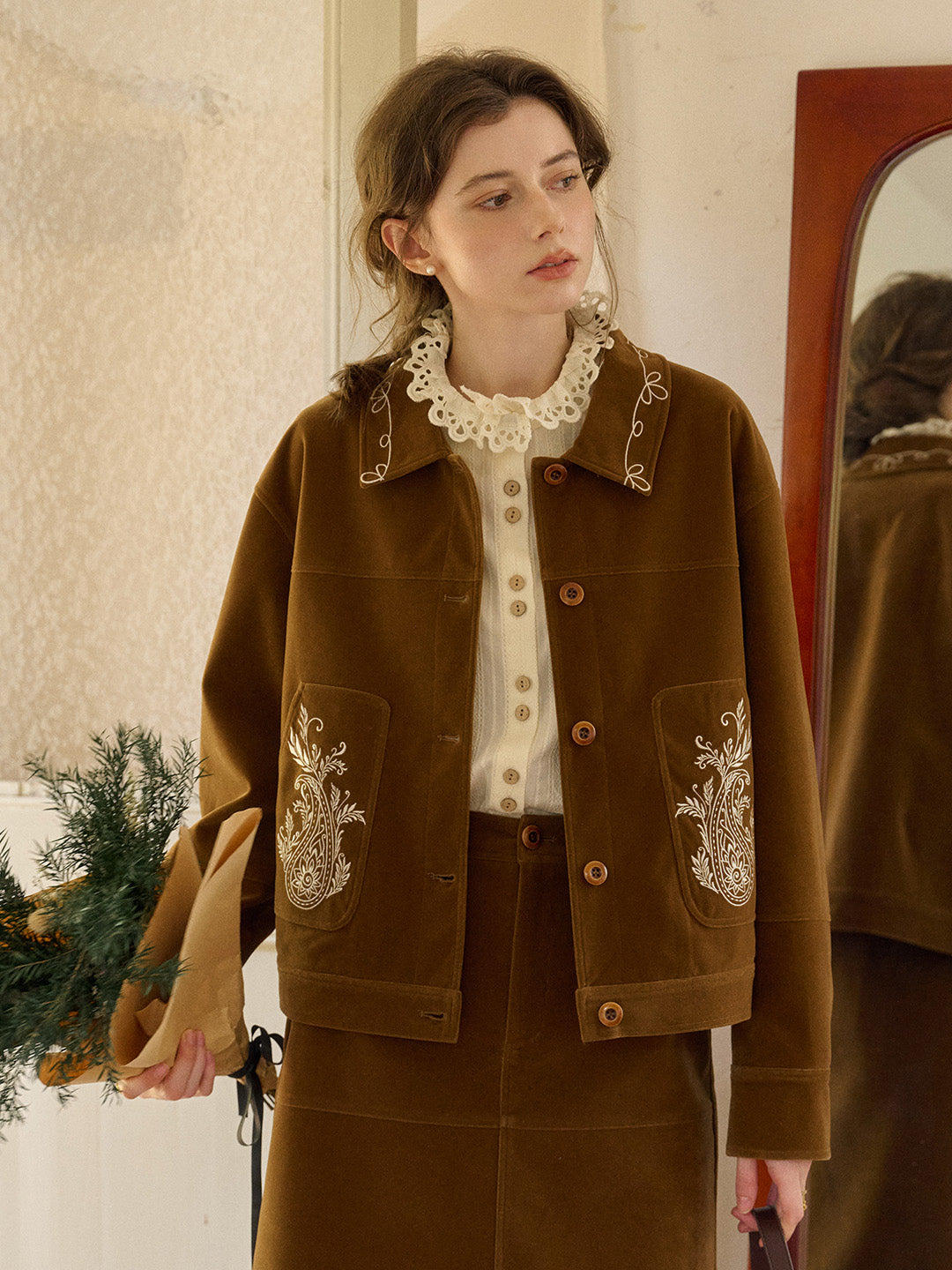 Denver Notch Lapel Embroidery Jacket