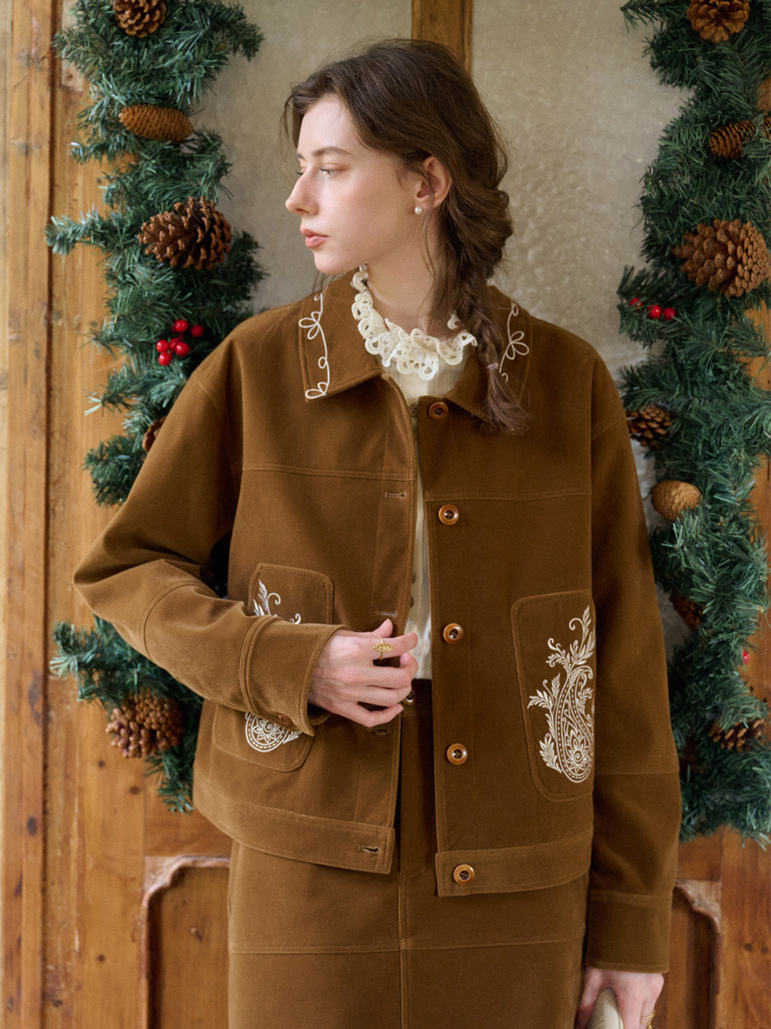 Denver Notch Lapel Embroidery Jacket