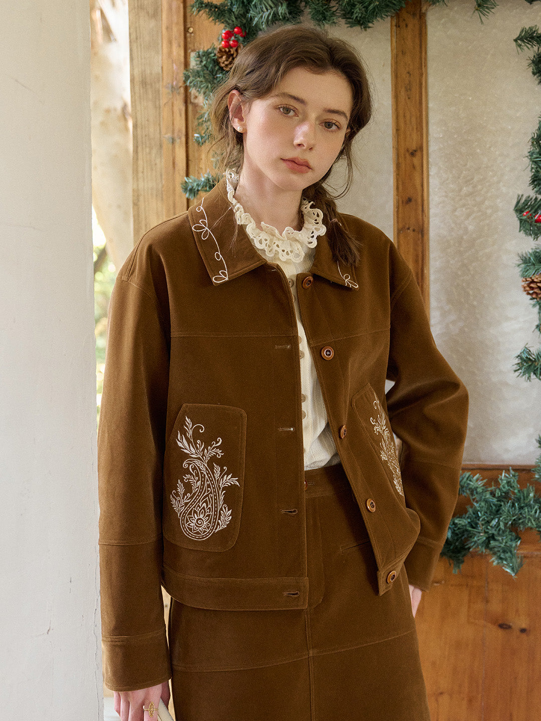 Denver Notch Lapel Embroidery Jacket