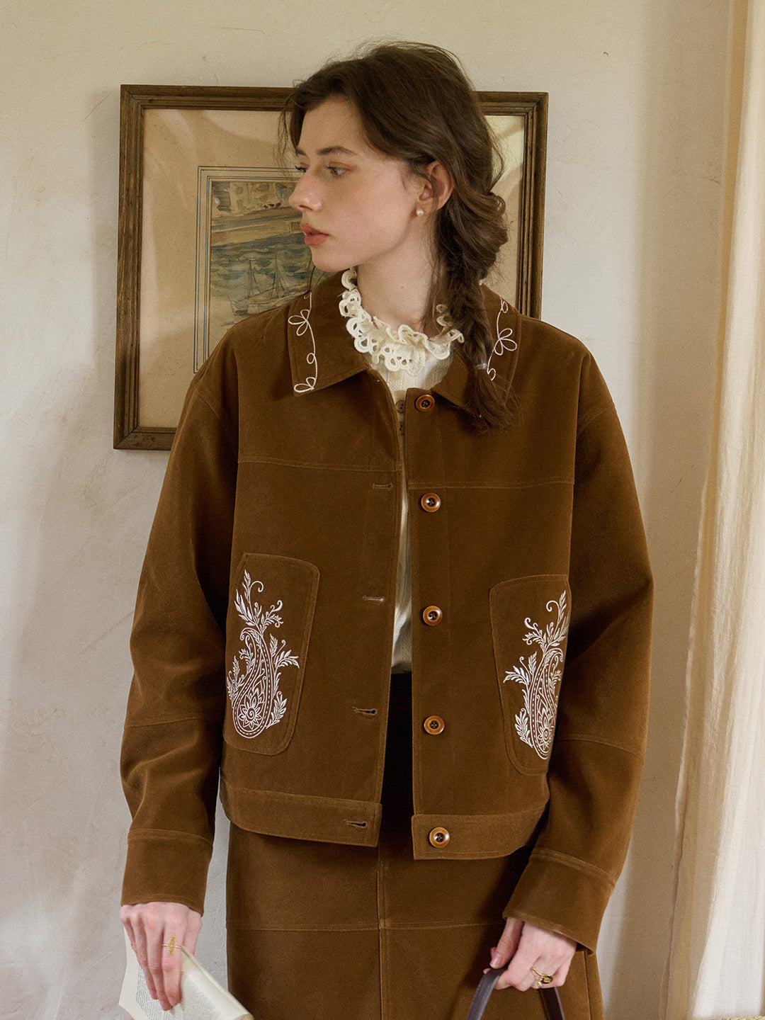 Denver Notch Lapel Embroidery Jacket