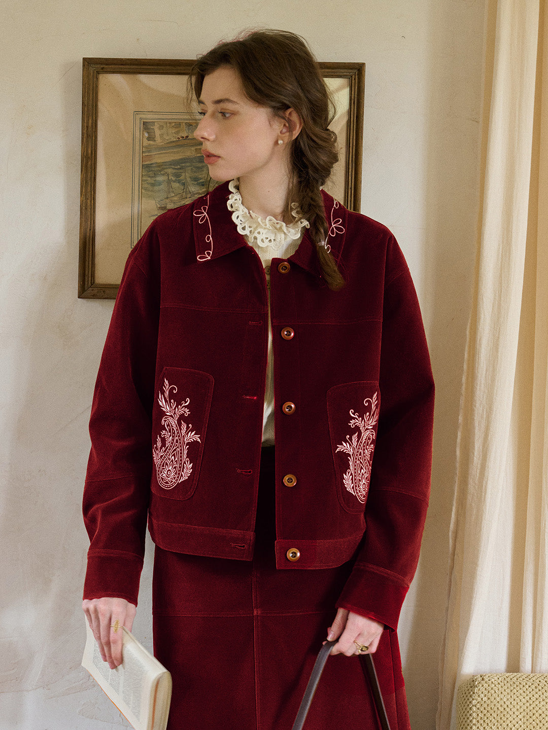 Denver Notch Lapel Embroidery Jacket