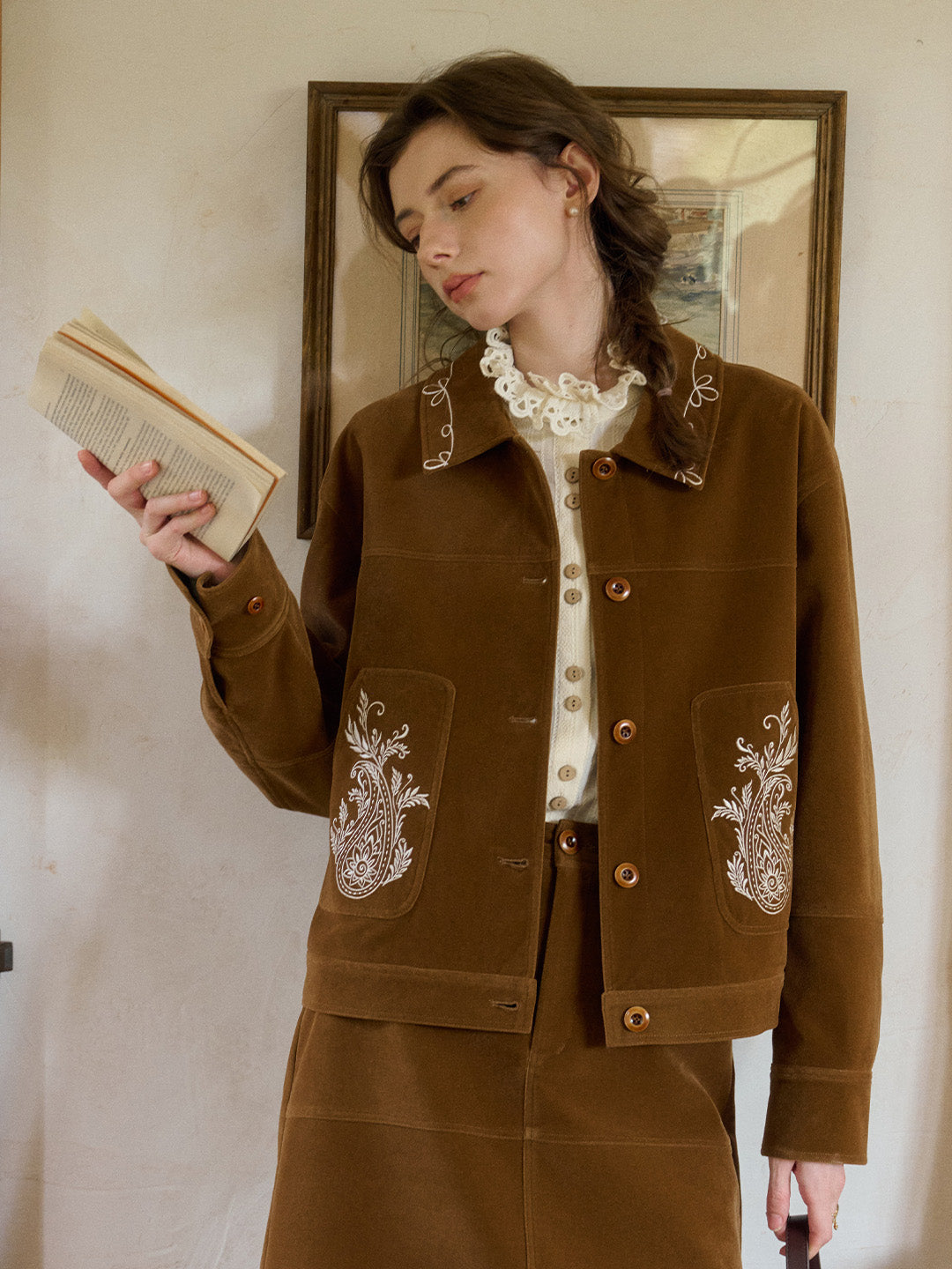 Denver Notch Lapel Embroidery Jacket