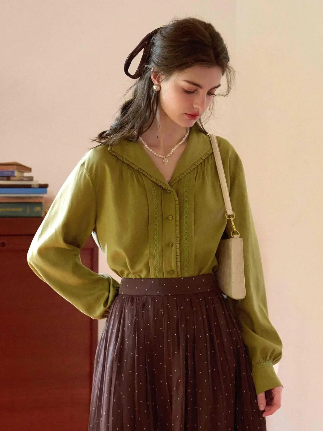 Jazmine V-Neck Embroidered Blouse