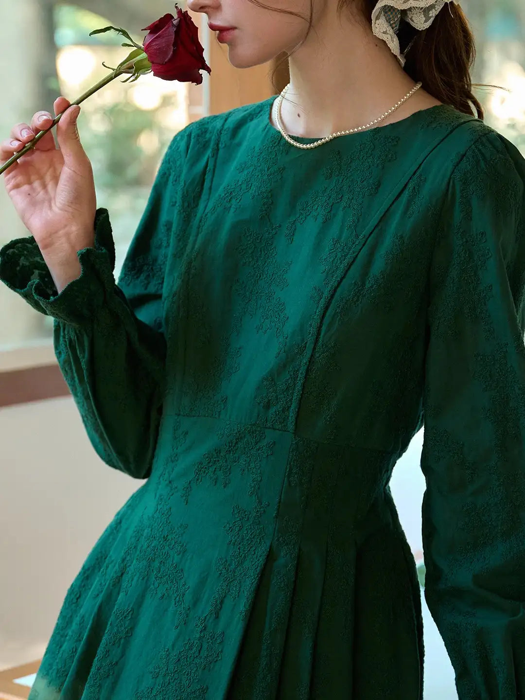 Laylani Round Neck 100% Cotton Dress