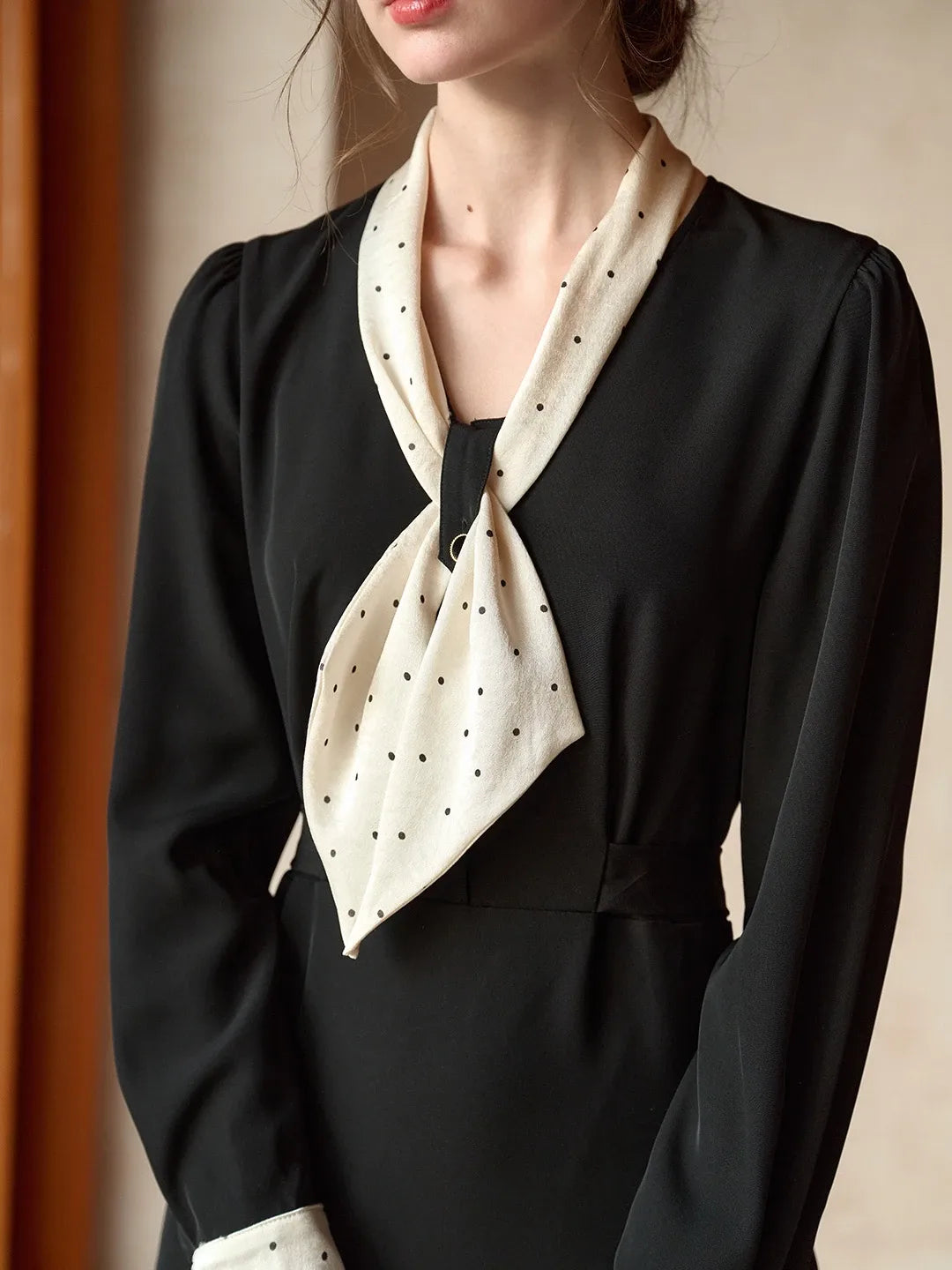 Yamileth V-Neck Bow Dress