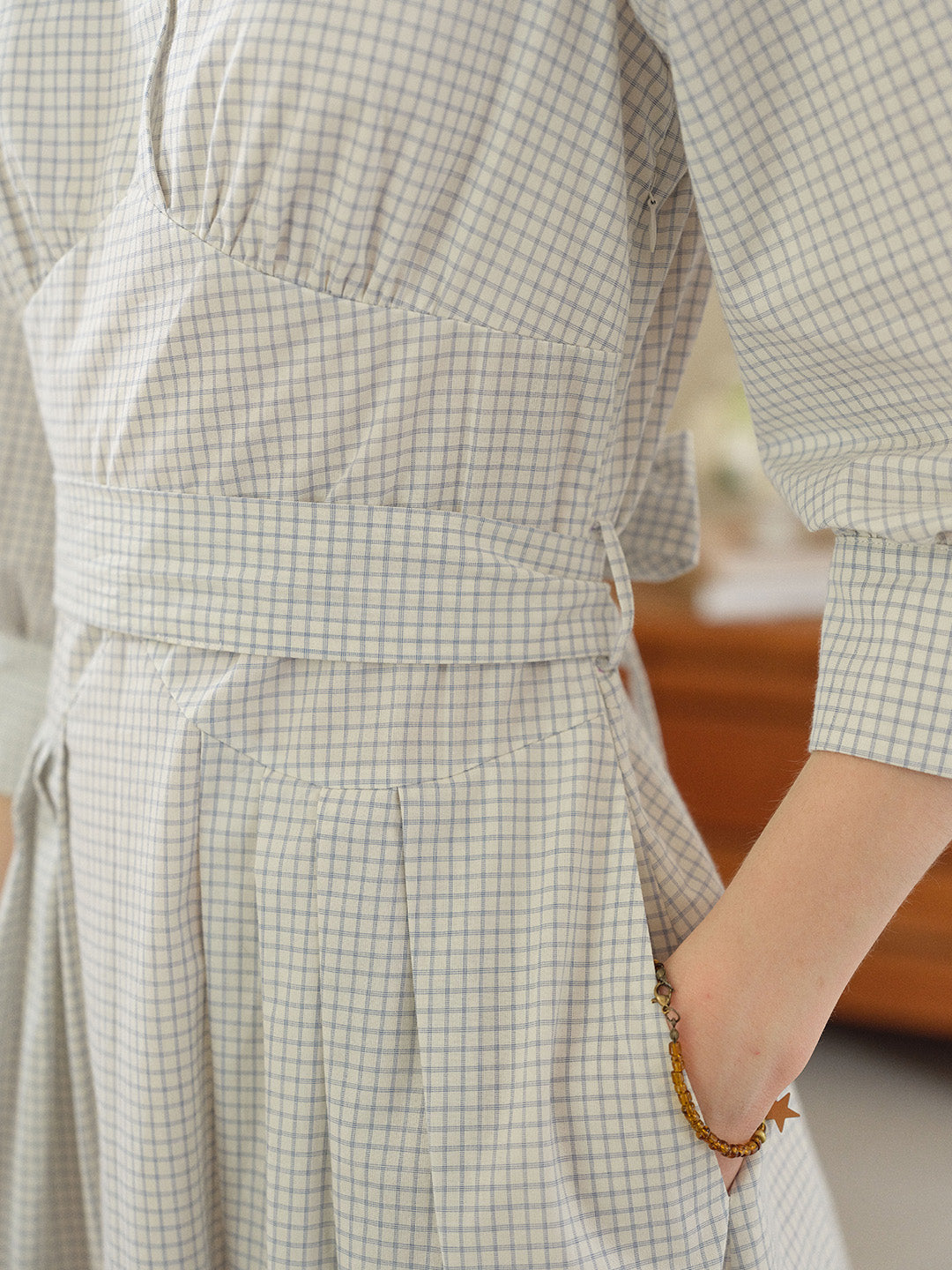 Katelyn V-Neck 100% Cotton Dress