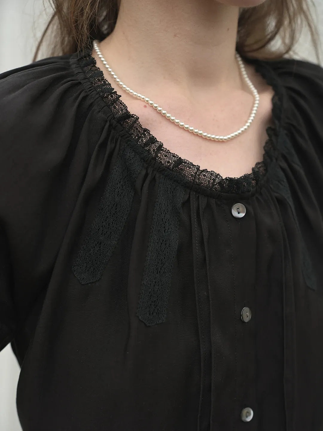 Aleyna Round Neck Lyocell Blouse