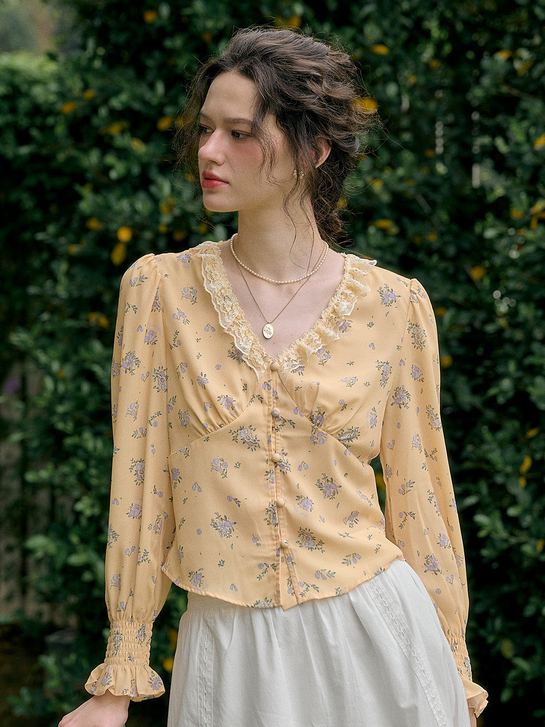 【Final Sale】Laurel V-Neck Floral Blouse
