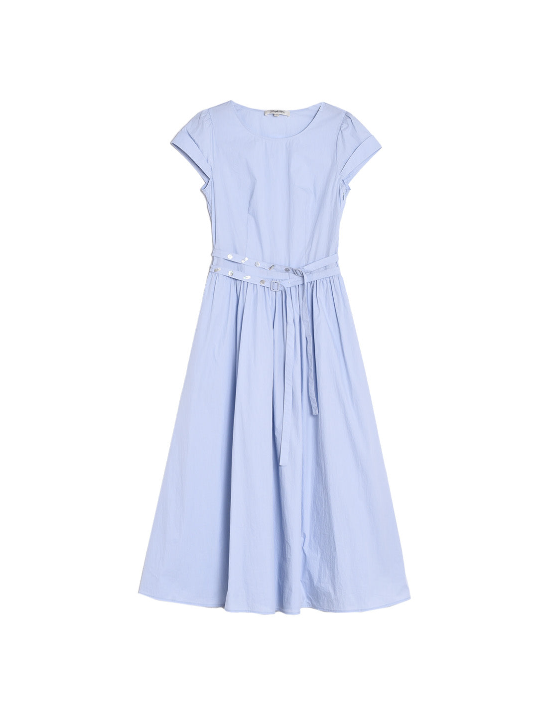 Salem Round Neck Waist Cotton Dress