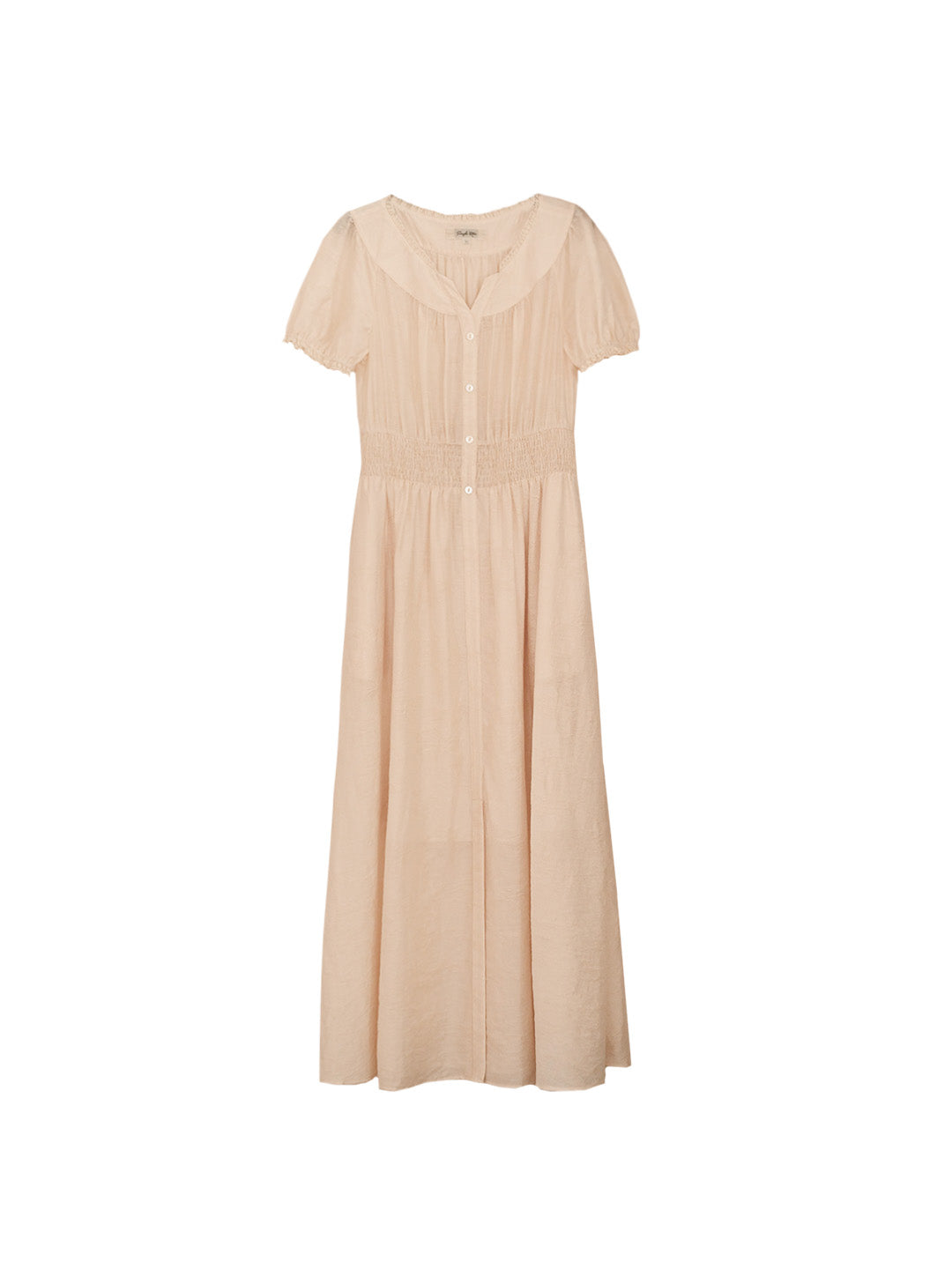 Brooklyn V-Neck Jacquard Lyocell Dress