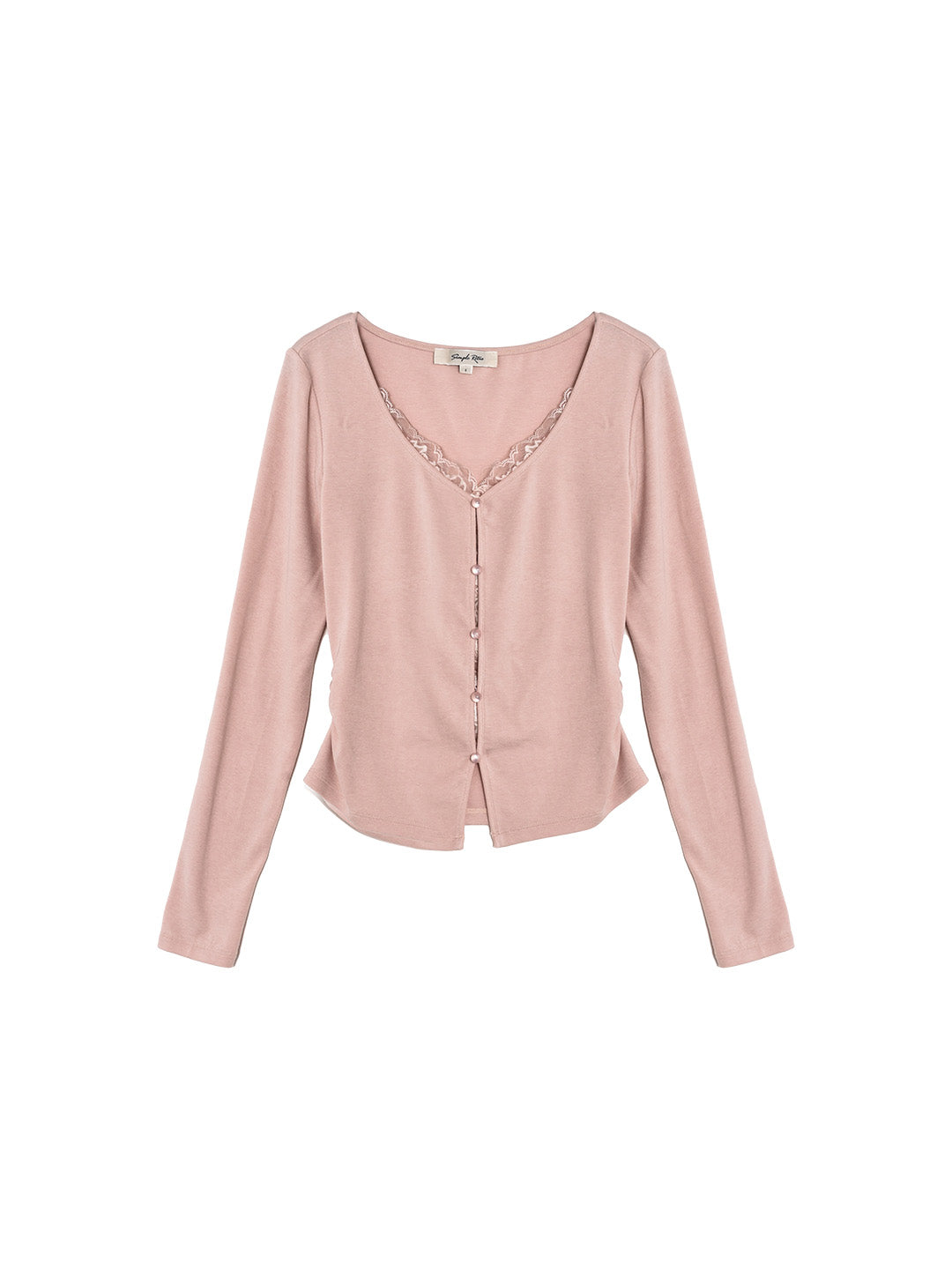 Aubree Round Neck Cotton Knitted Top