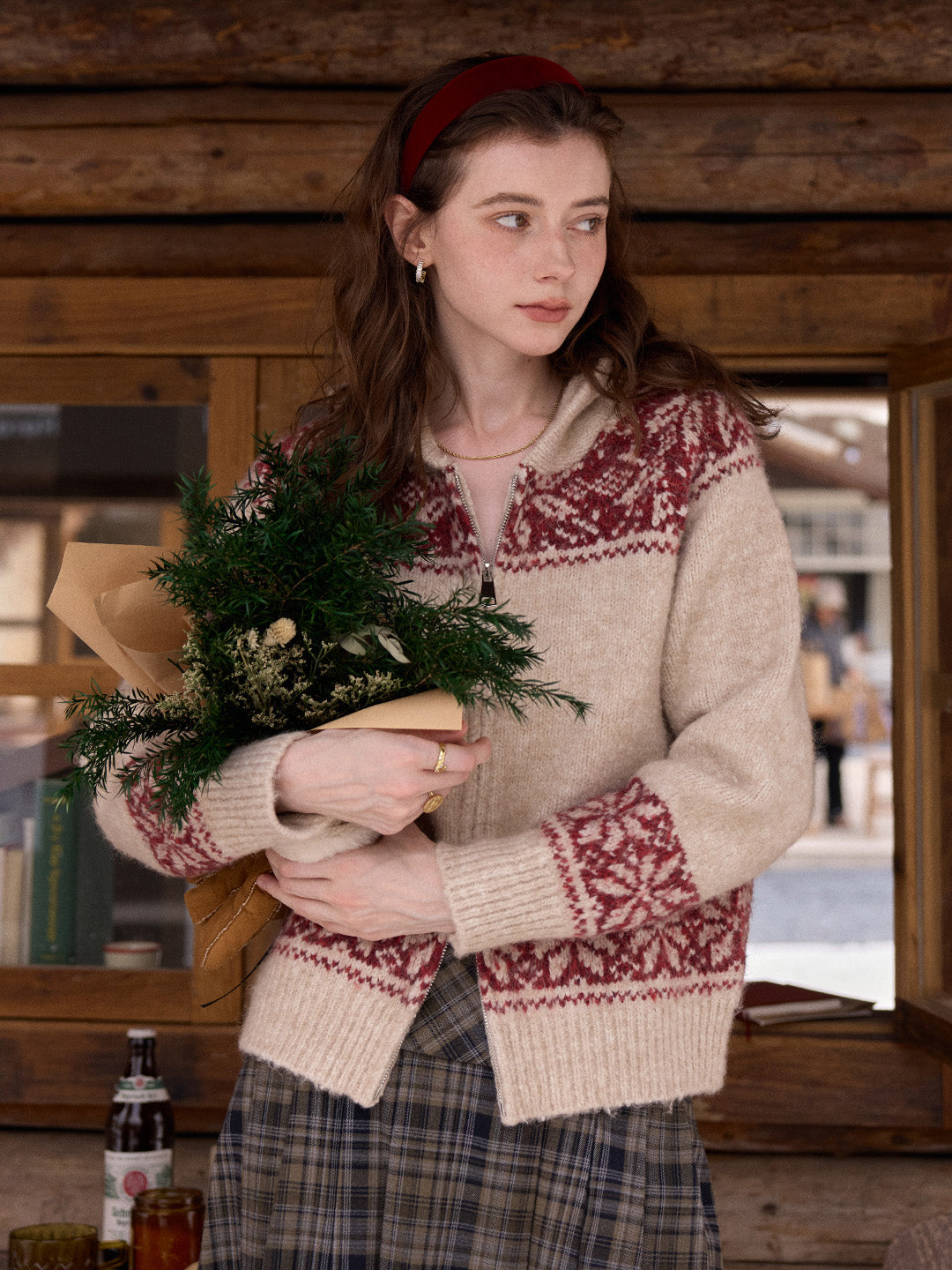 Novalee V-Neck Wool Cardigan