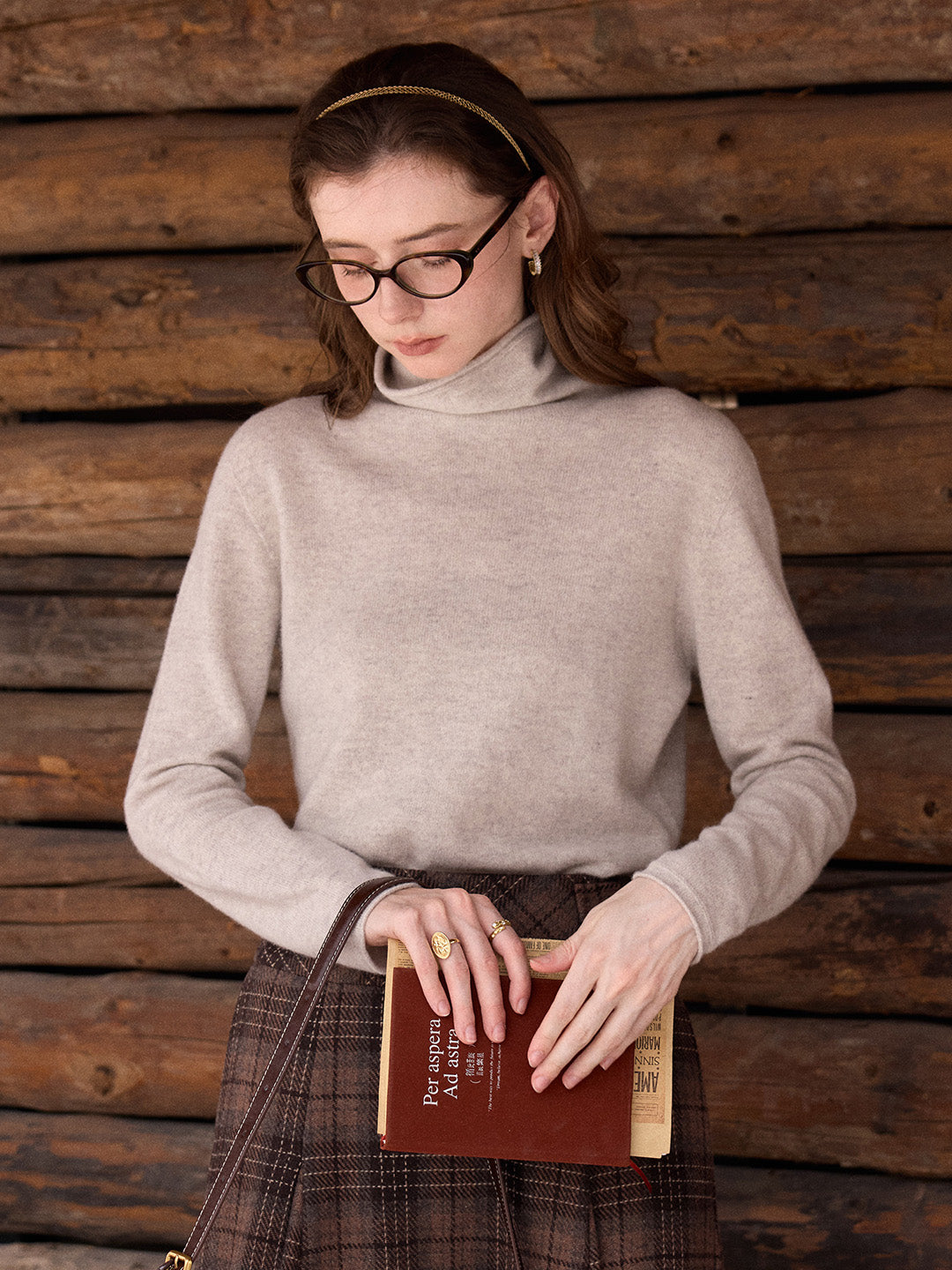 Marilyn Turtleneck Wool Cashmere Sweater