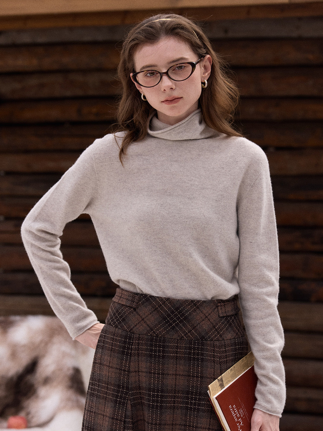 Marilyn Turtleneck Wool Cashmere Sweater