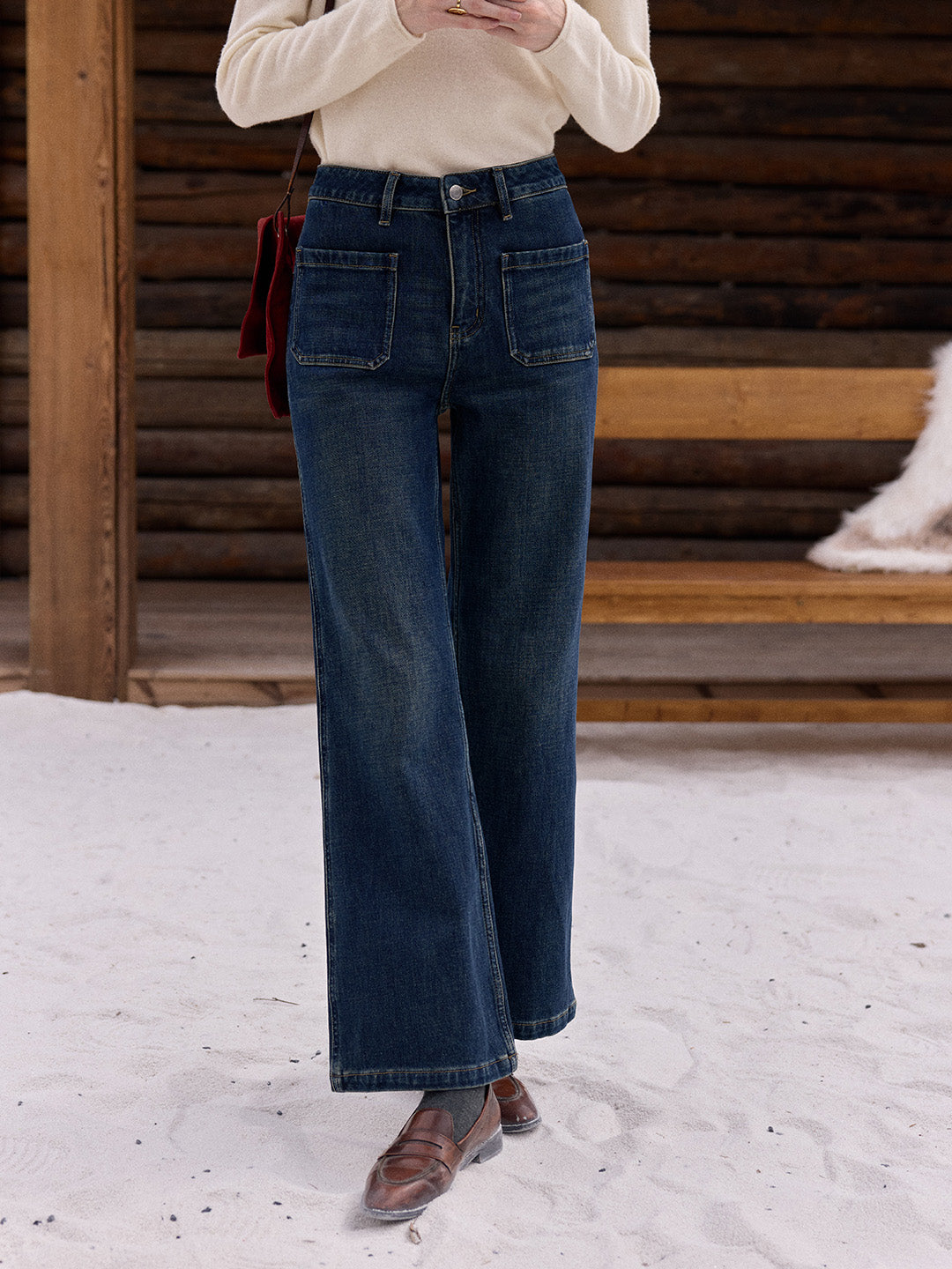 Kendra Cotton Flare Jeans