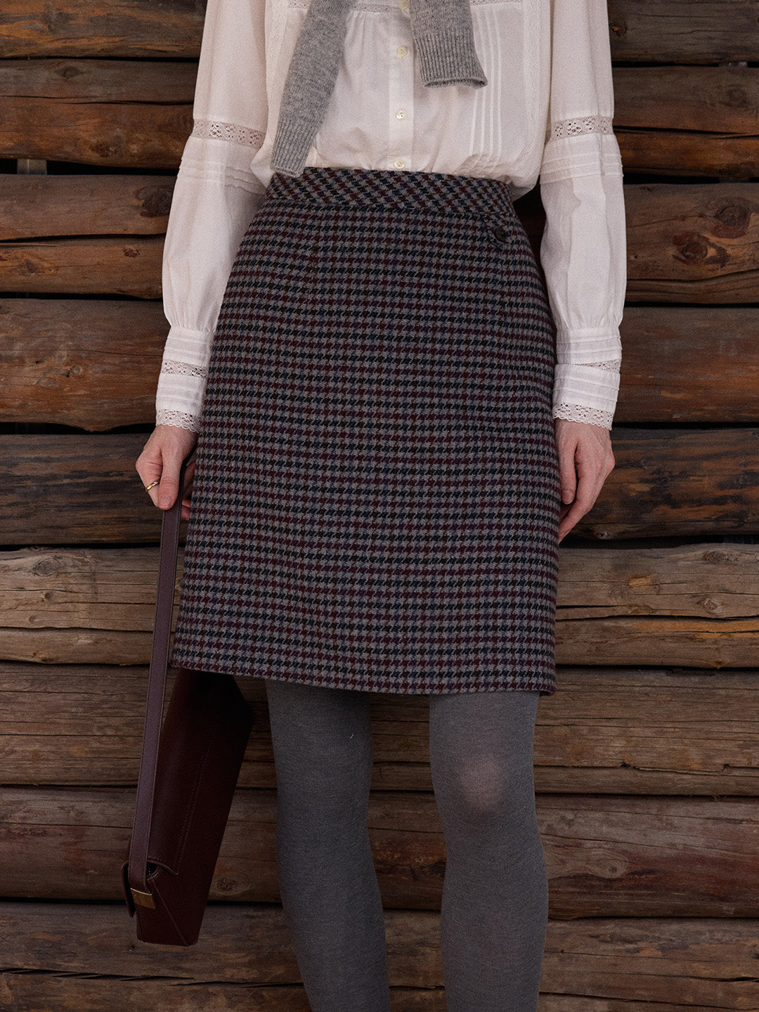 Kelly A-Line Wool Skirt