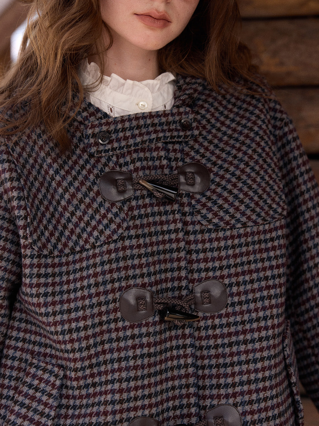 Kylee Houndstooth Wool Jacket