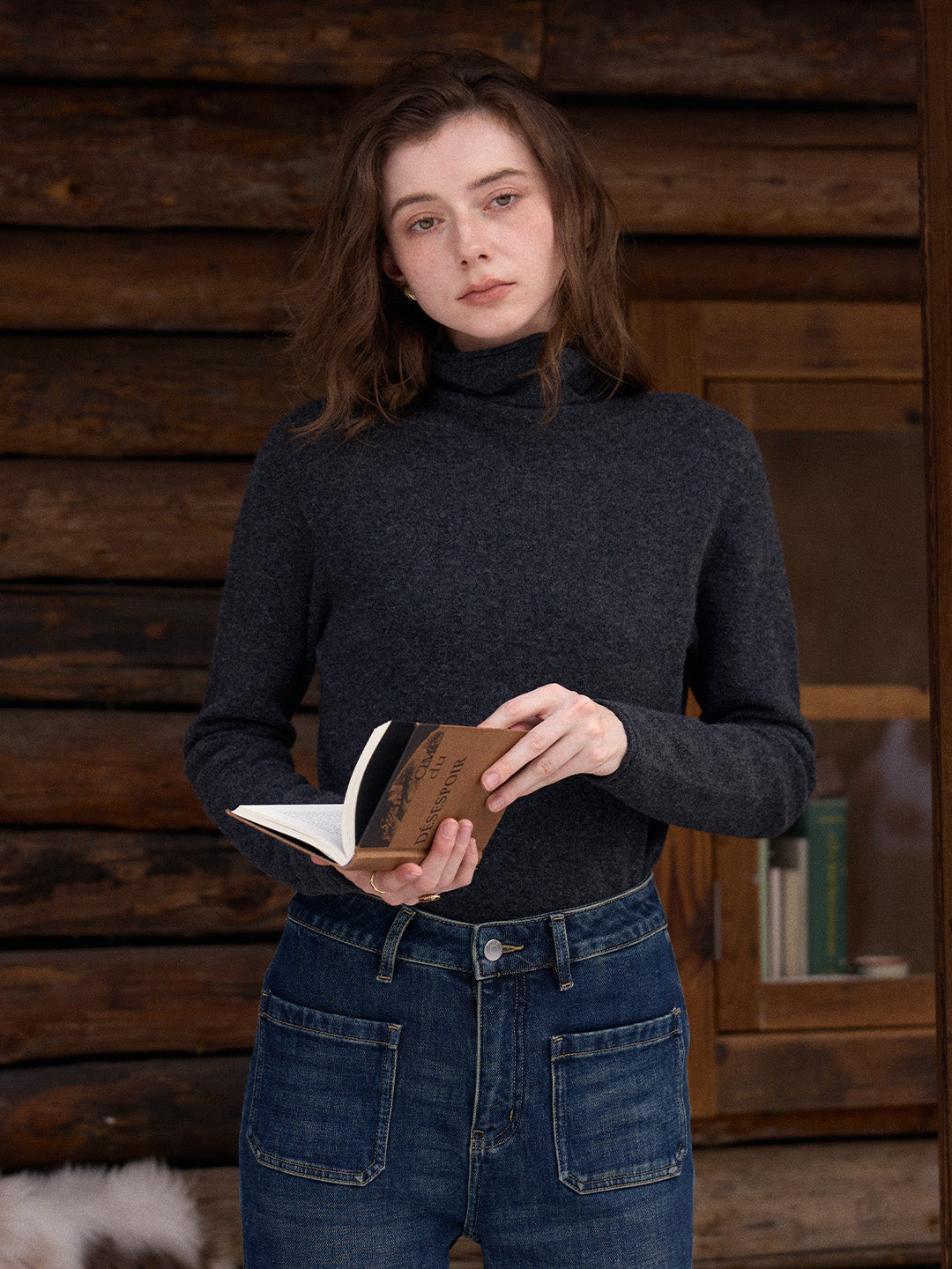 Marilyn Turtleneck Wool Cashmere Sweater