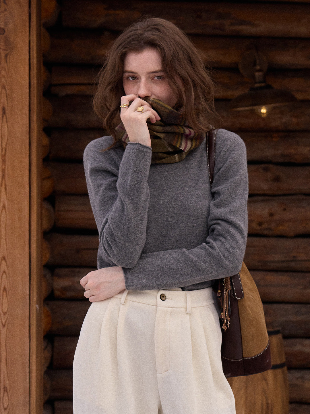 Marilyn Turtleneck Wool Cashmere Sweater