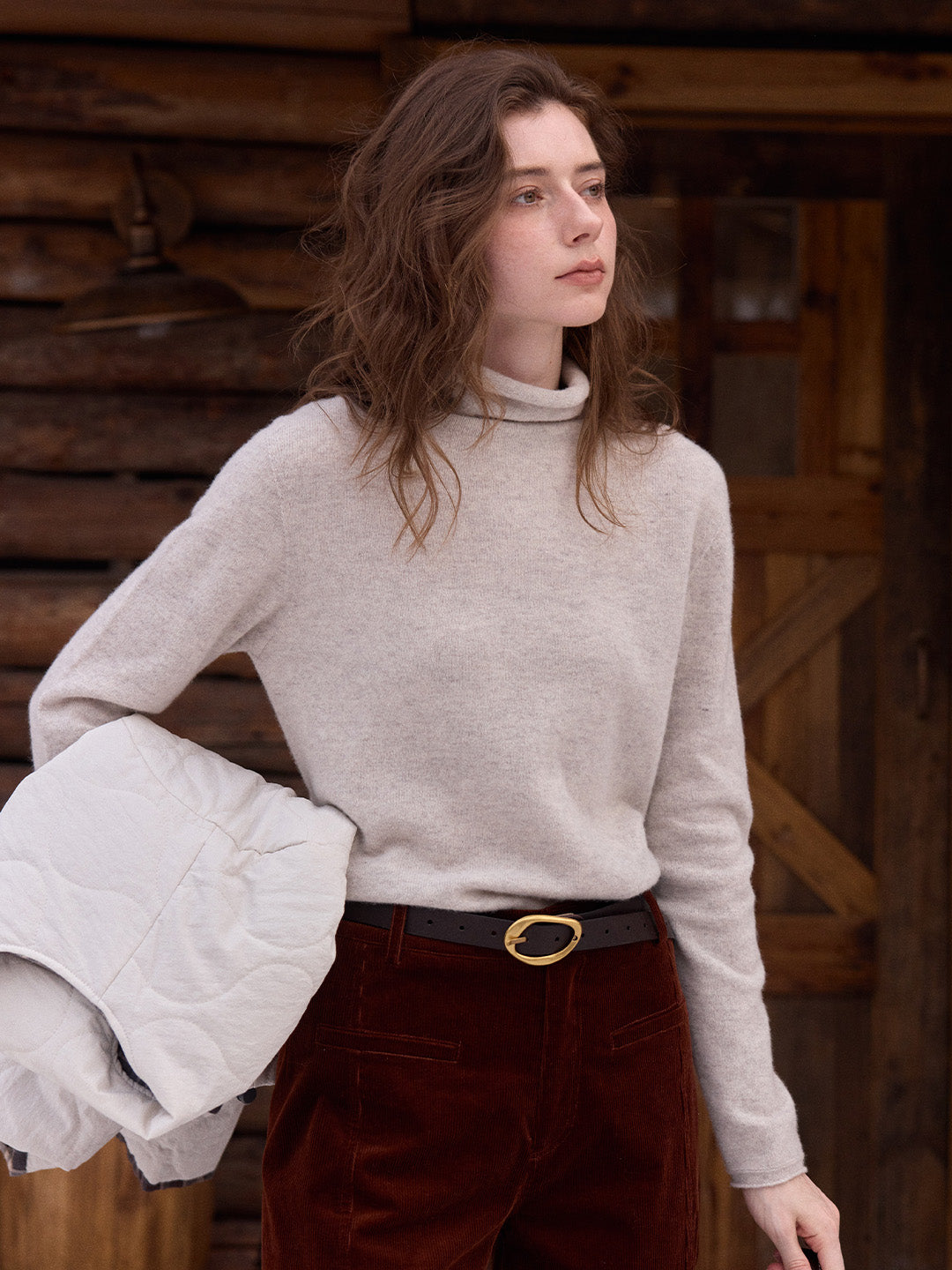 Marilyn Turtleneck Wool Cashmere Sweater