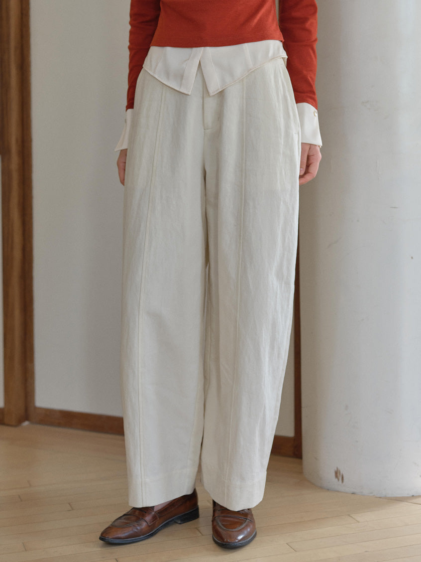 Harper Classic Embroidery Loose Pants