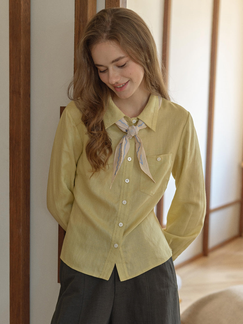 Alessandra Embroidery All-Purpose Lyocell Shirt