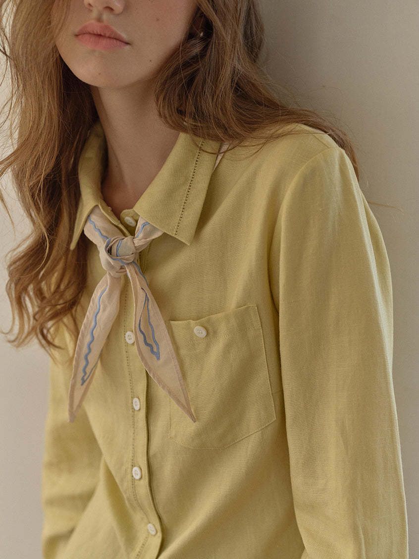 Alessandra Embroidery All-Purpose Lyocell Shirt