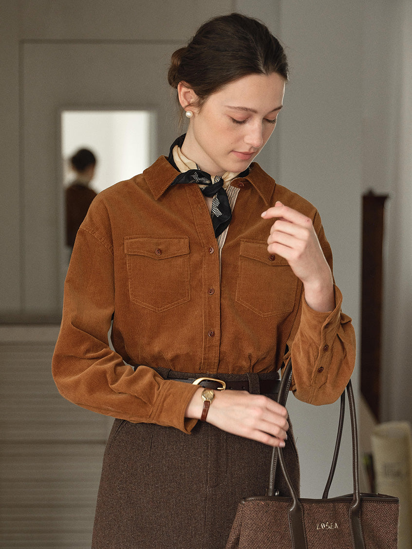 Zosia 100% Cotton Dual-Pocket Shirt