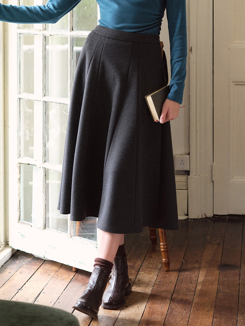 Zerlina All-Purpose Flowy A-Line Midi Skirt