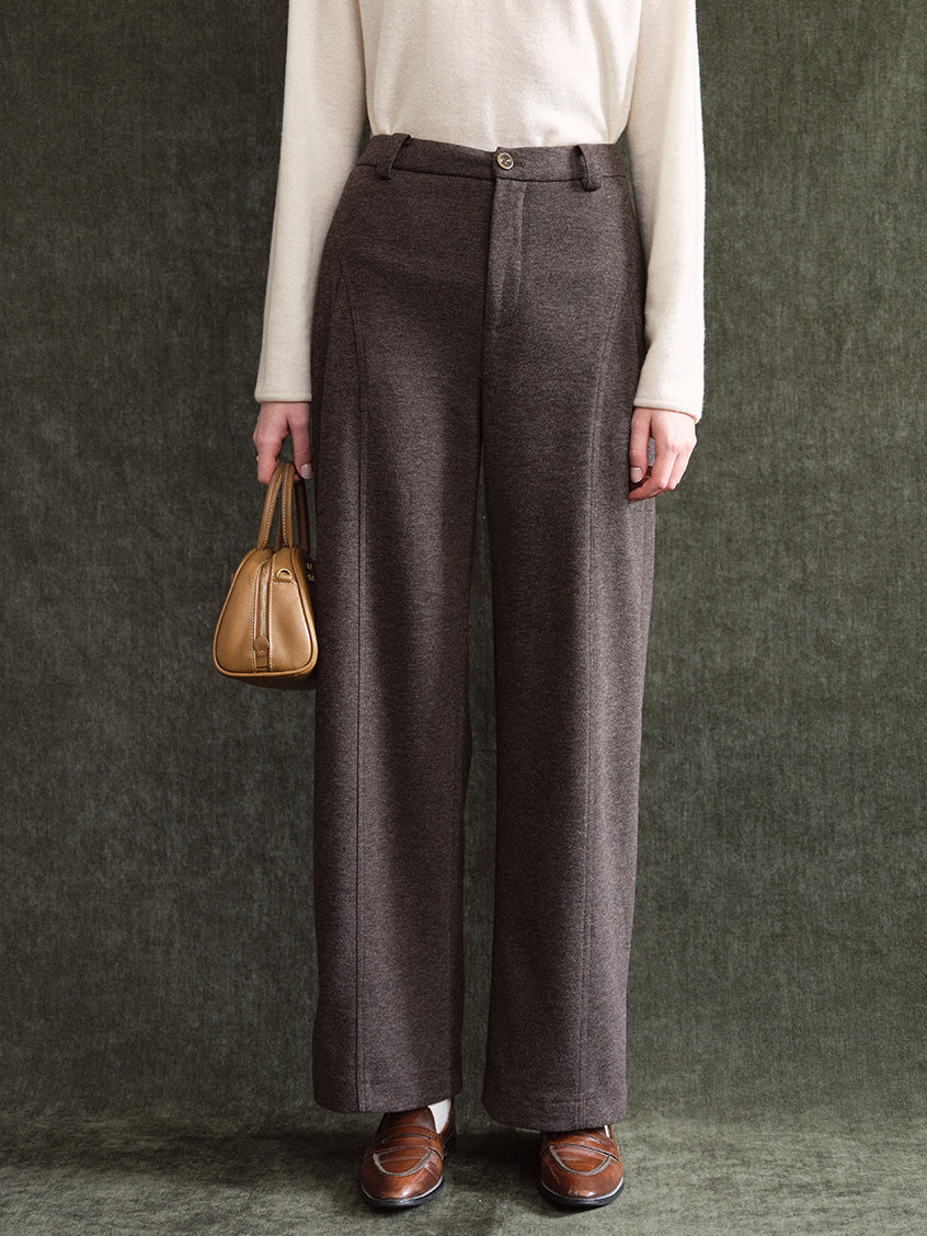 Elfreda High-Waist Tailored Wide-Leg Trousers