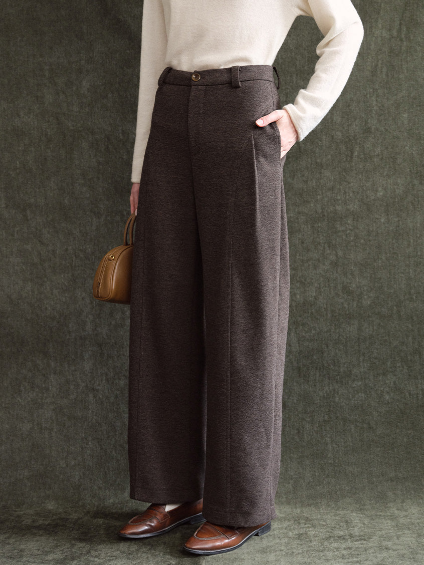 Elfreda High-Waist Tailored Wide-Leg Trousers
