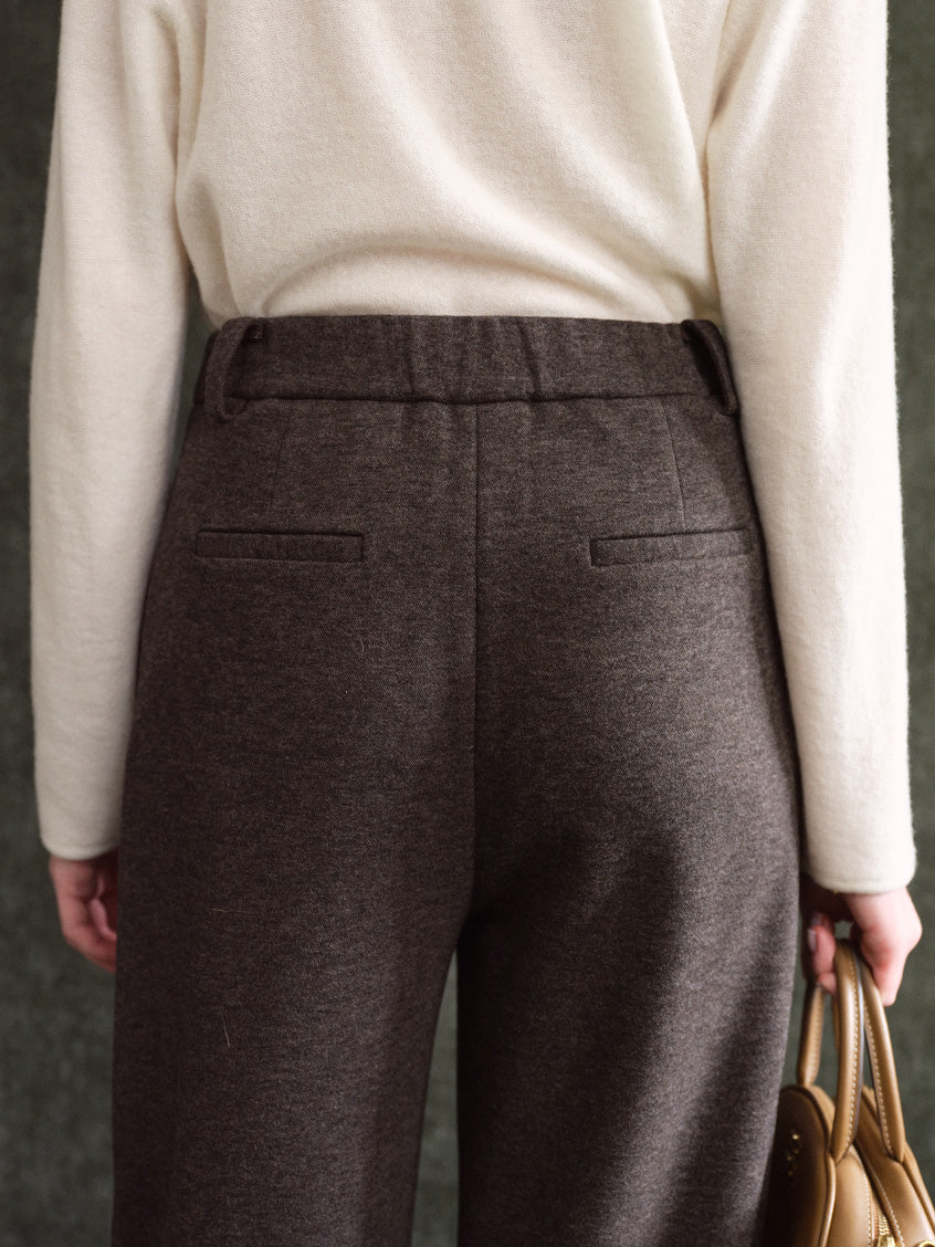 Elfreda High-Waist Tailored Wide-Leg Trousers