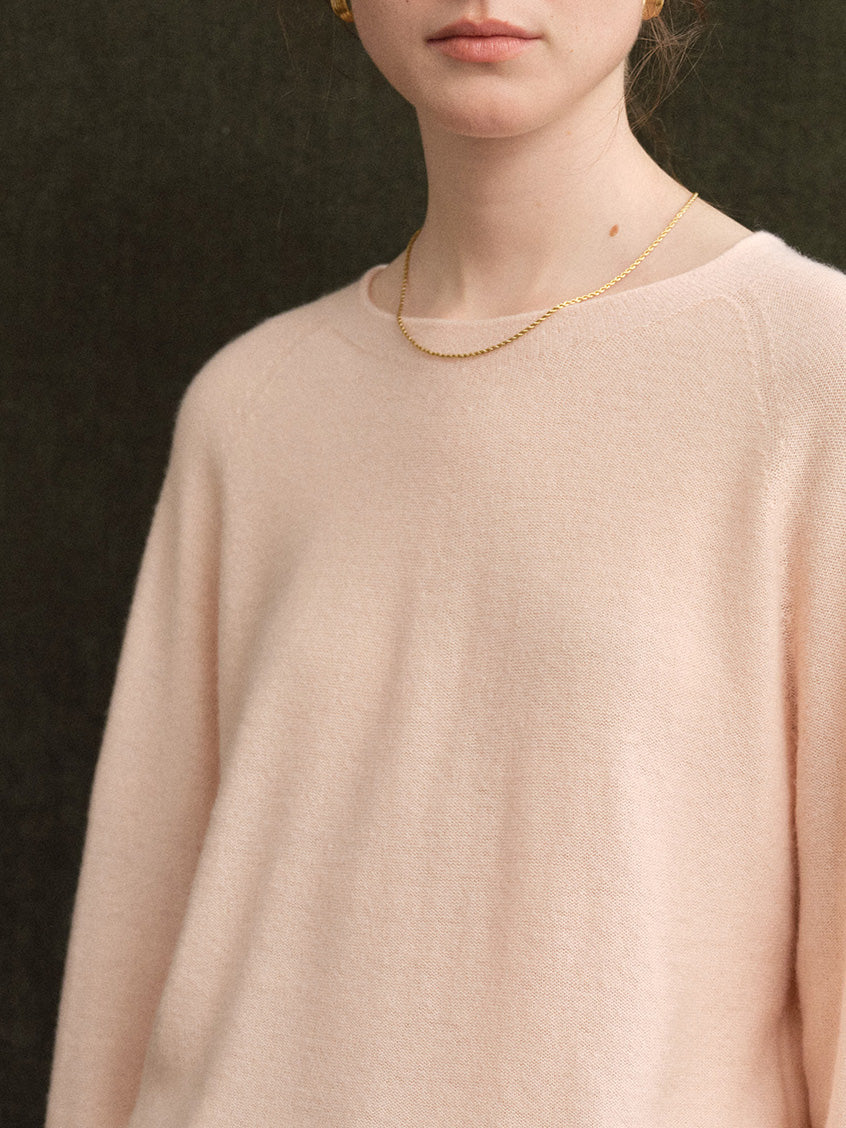 Aurelie Wool-Cashmere Crew-Neck Sweater
