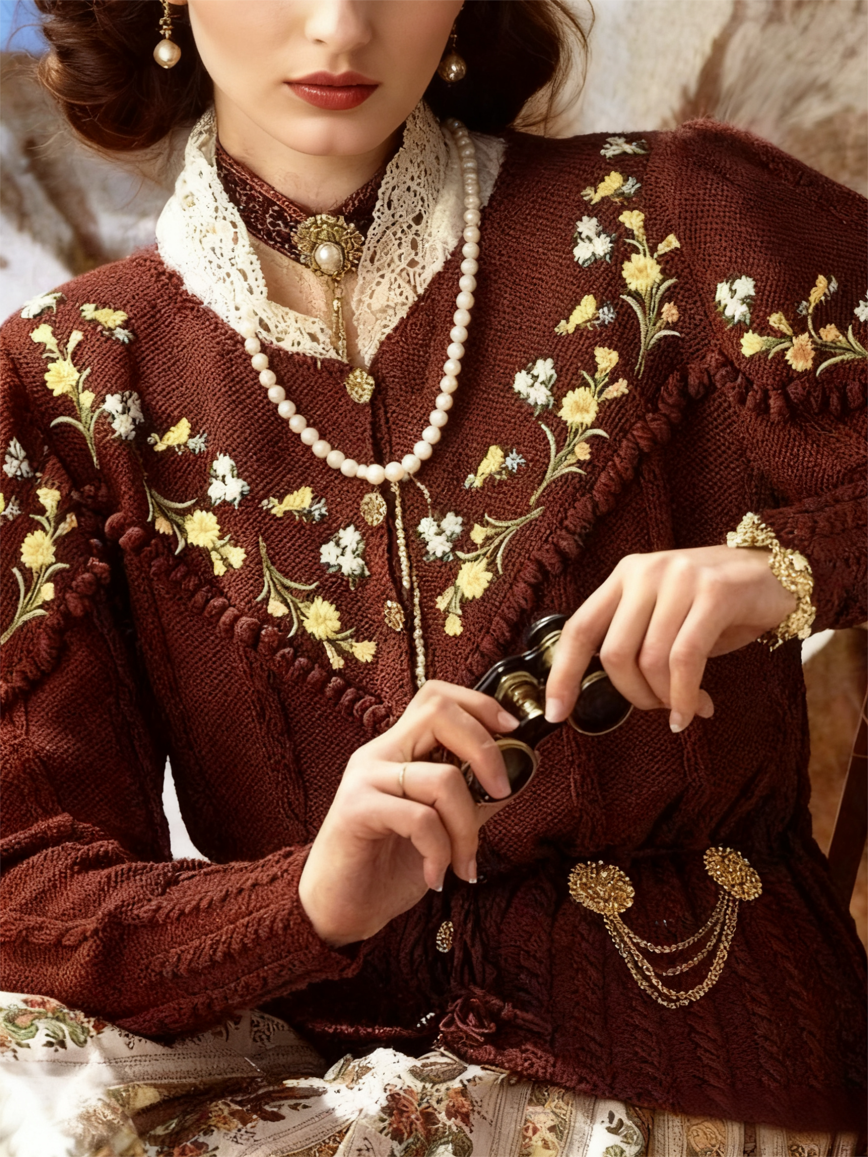 Alisson Lace Collar Cardigan