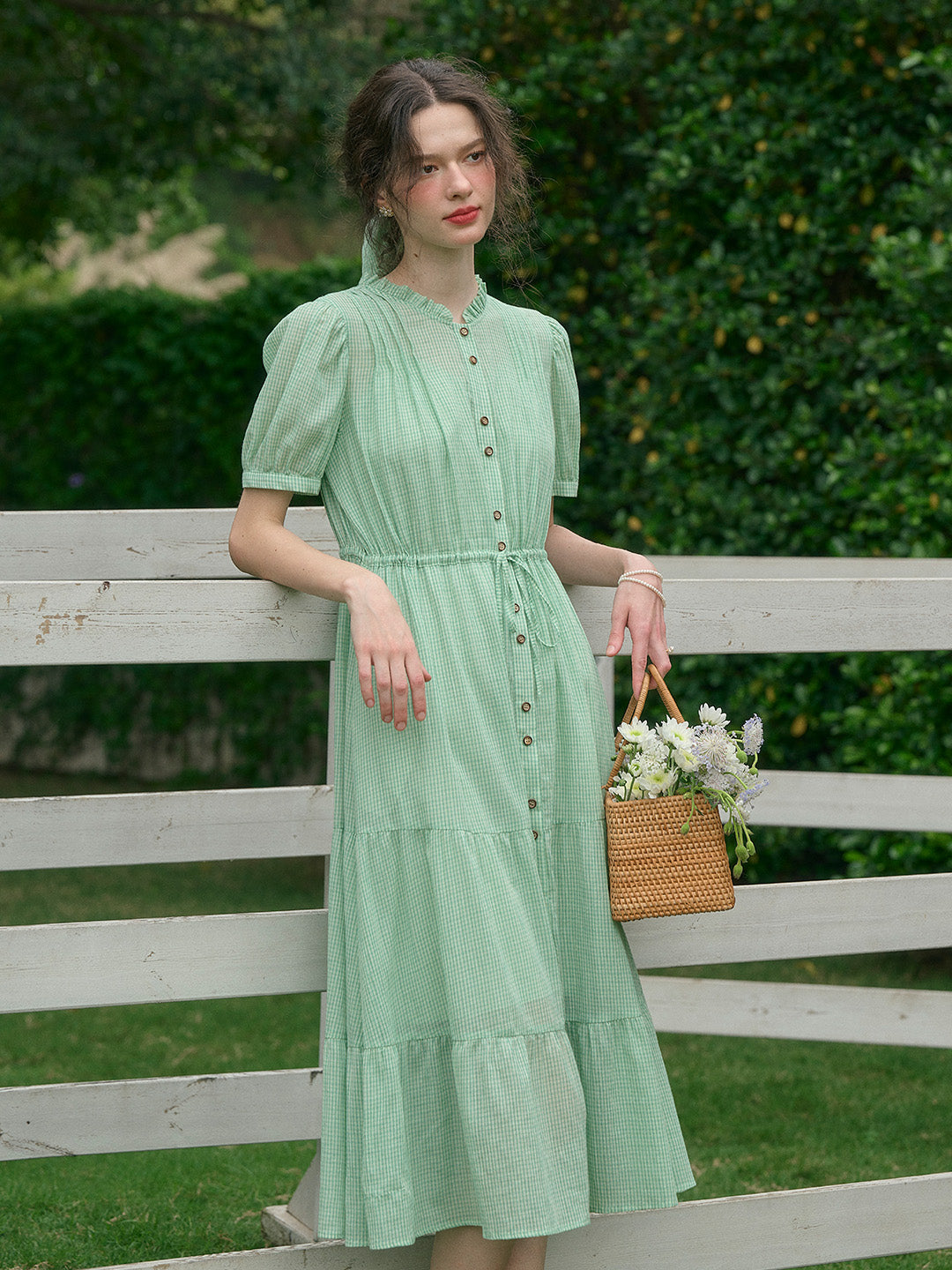 【Final Sale】Mina V-Neck 100% Cotton Dress