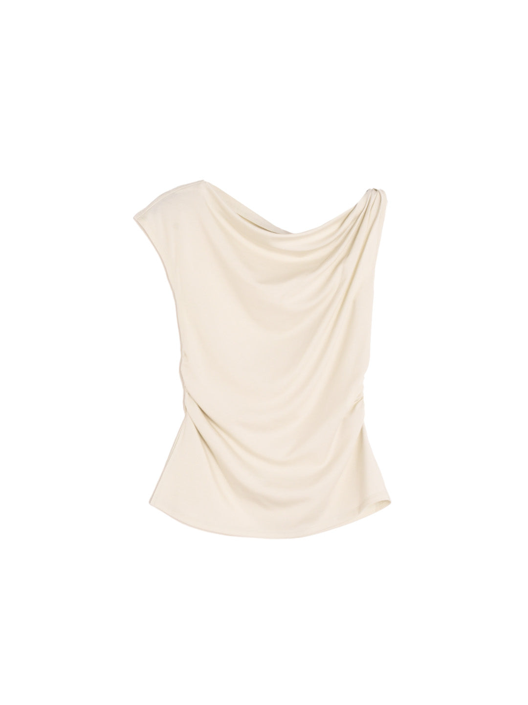 Andrea Off-shoulder Waist Lyocell Top