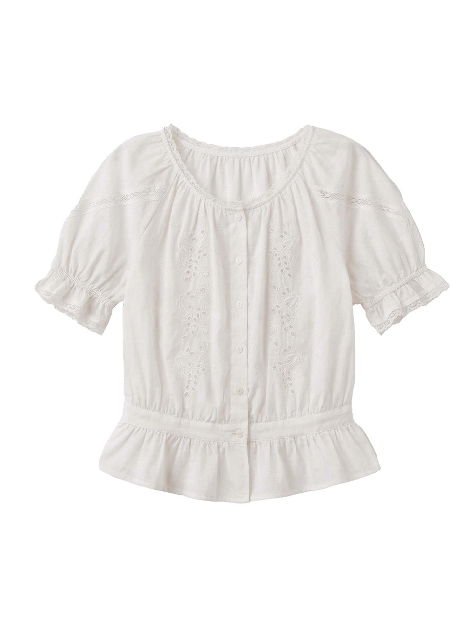 Samara Round Neck 100% Cotton Blouse